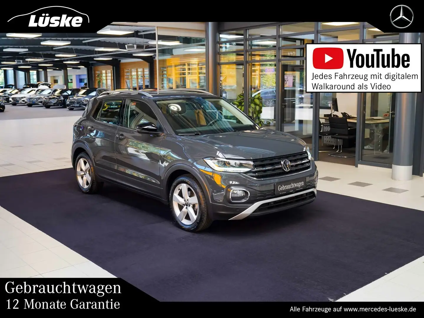 Volkswagen T-Cross T-Cross 1.0 TSI Style Anhängevorrichtung DSG LED Grau - 1