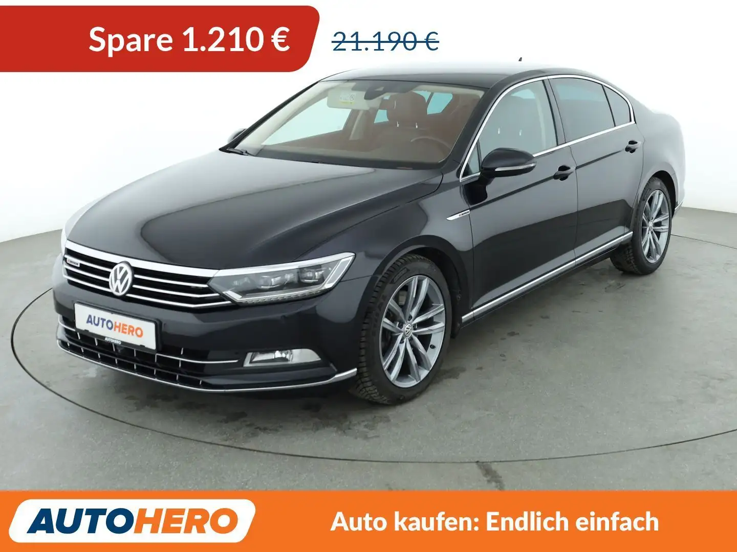 Volkswagen Passat 2.0 TDI Highline 4Motion BMT *Aut.*NAVI*LED*ACC* Schwarz - 1