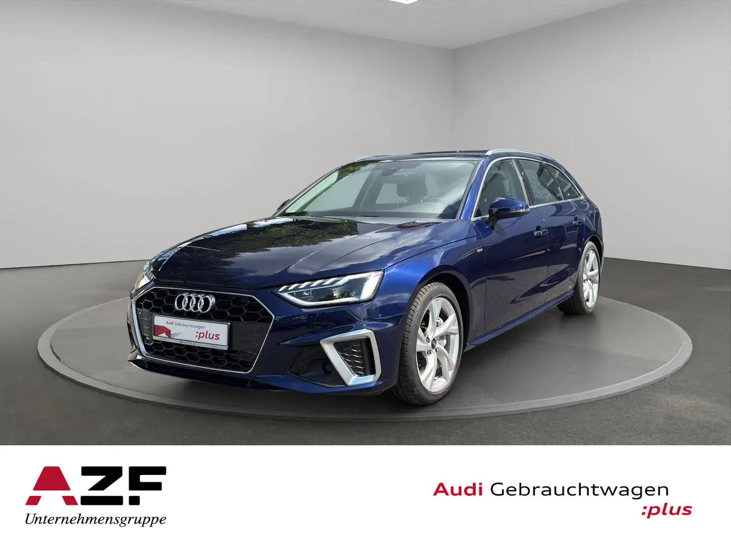 Audi A4 40 TFSI S-tronic S line NAVI+LED+ACC+KA Blau - 1