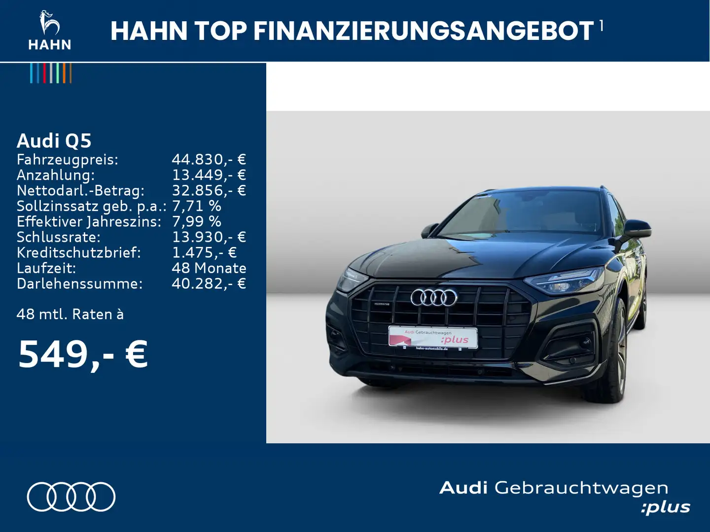 Audi Q5 Advanced 40TDI quattro S tronic Virtual CAM L Schwarz - 2