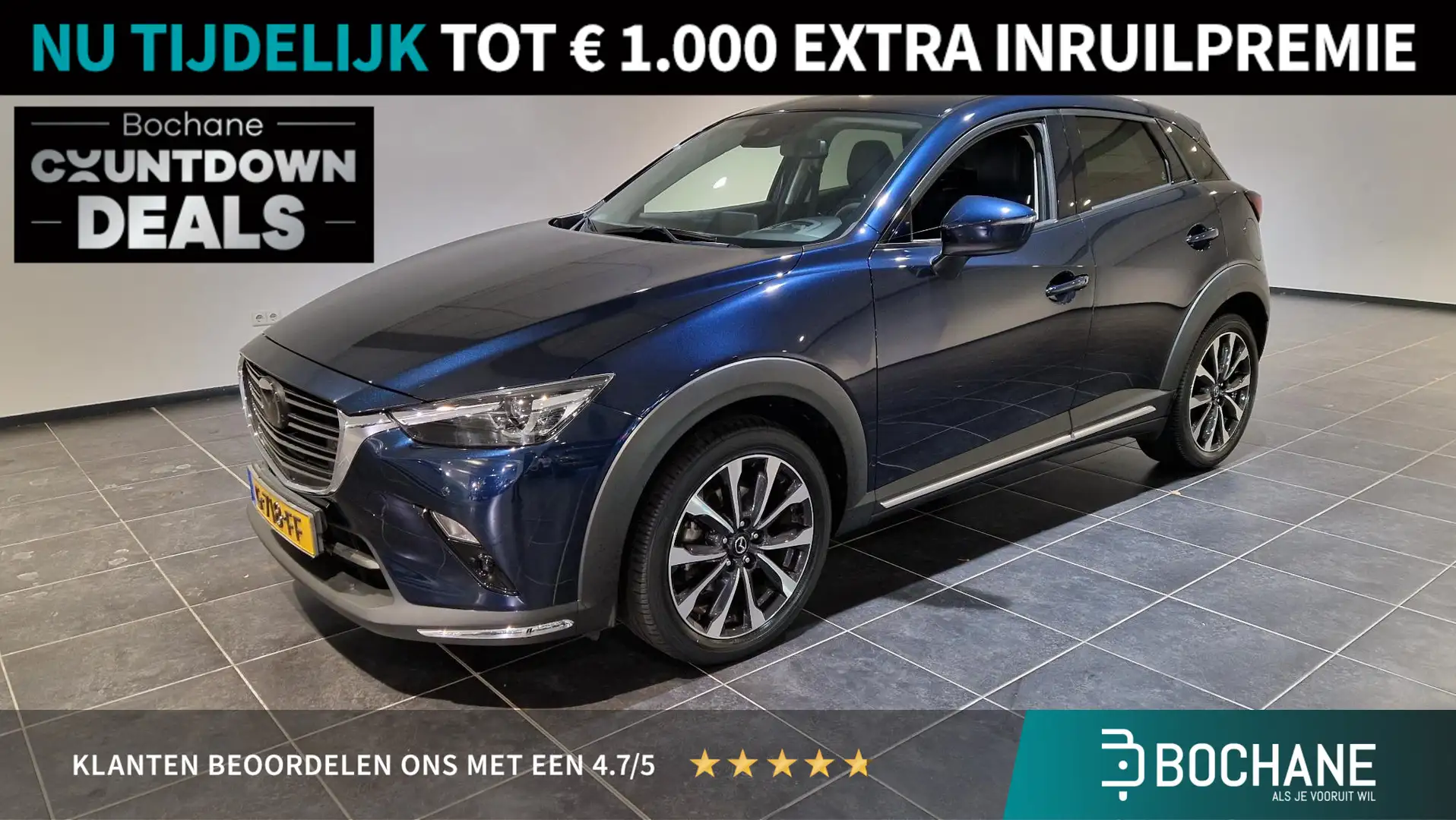 Mazda CX-3 2.0 SkyActiv-G 120 GT-M | Head-up display | Leder Bleu - 1