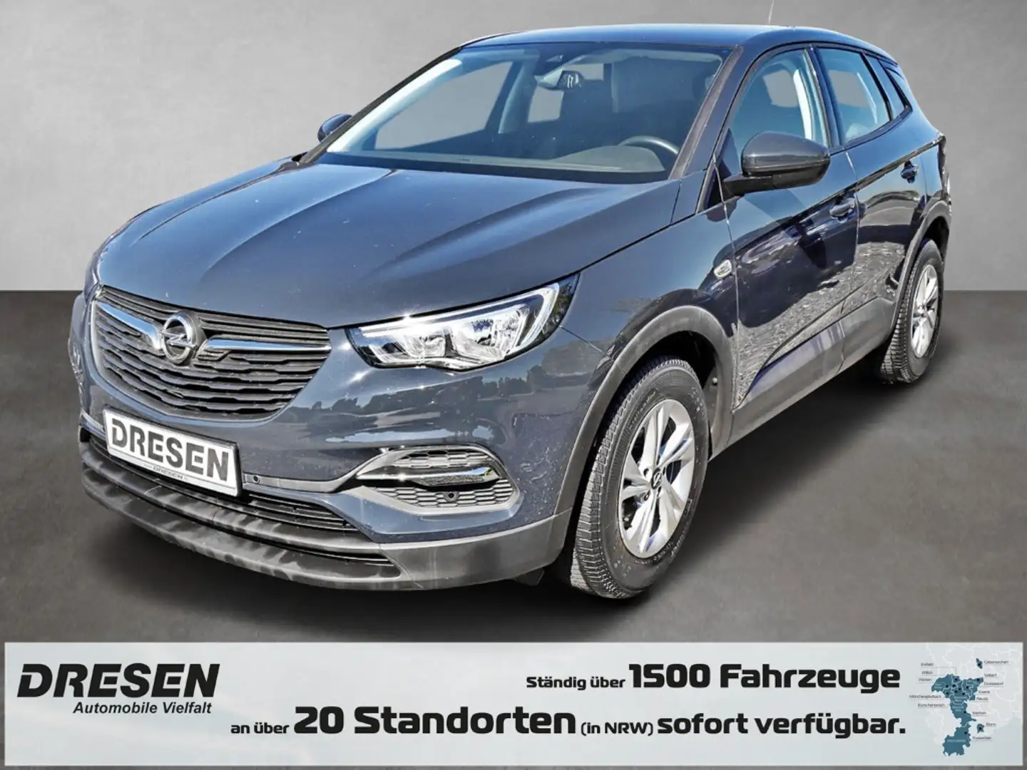 Opel Grandland X Edition 1.2, Klimaautomatik,PDC v.u.h.Met. Heckleu siva - 1