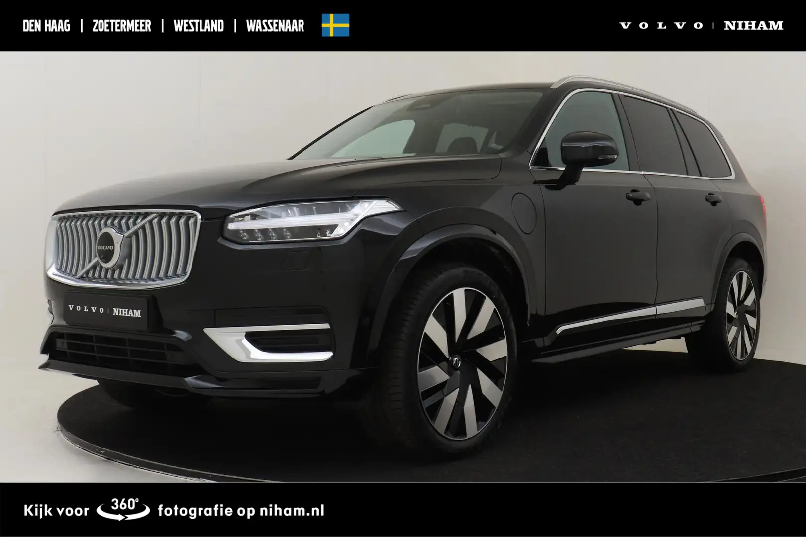 Volvo XC90 T8 RECHARGE AWD PLUS BRIGHT *FULL OPTIONS!* -PANO. Noir - 1