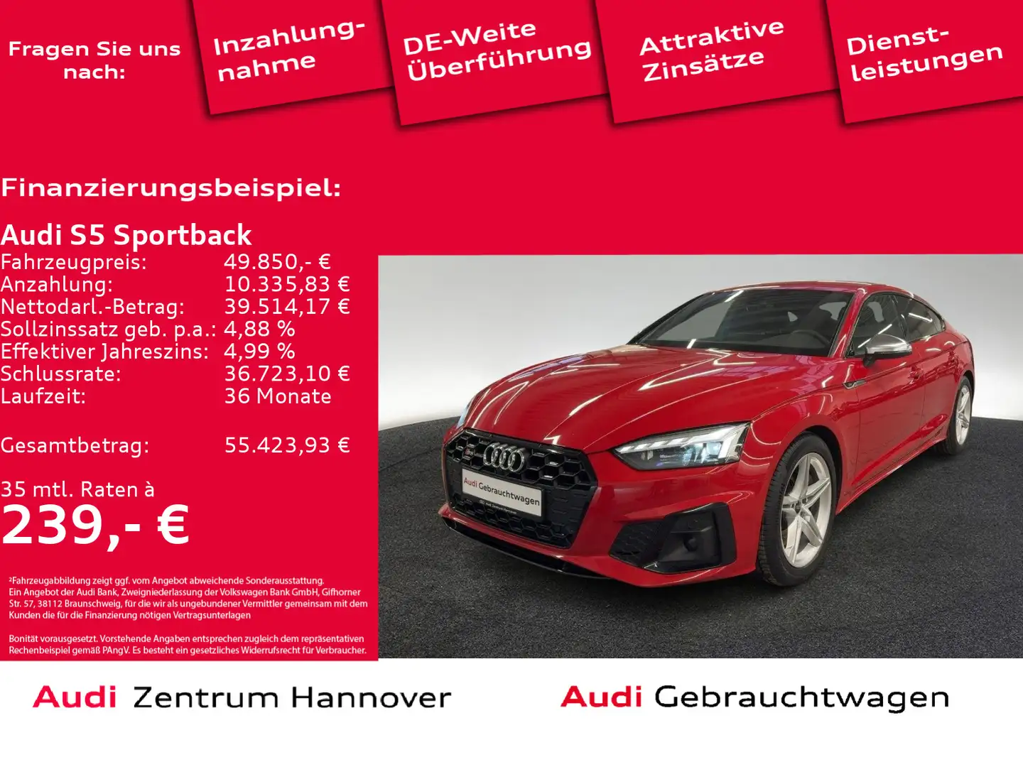 Audi S5 3.0 TDI quattro Matrix LED Kamera N Rouge - 1