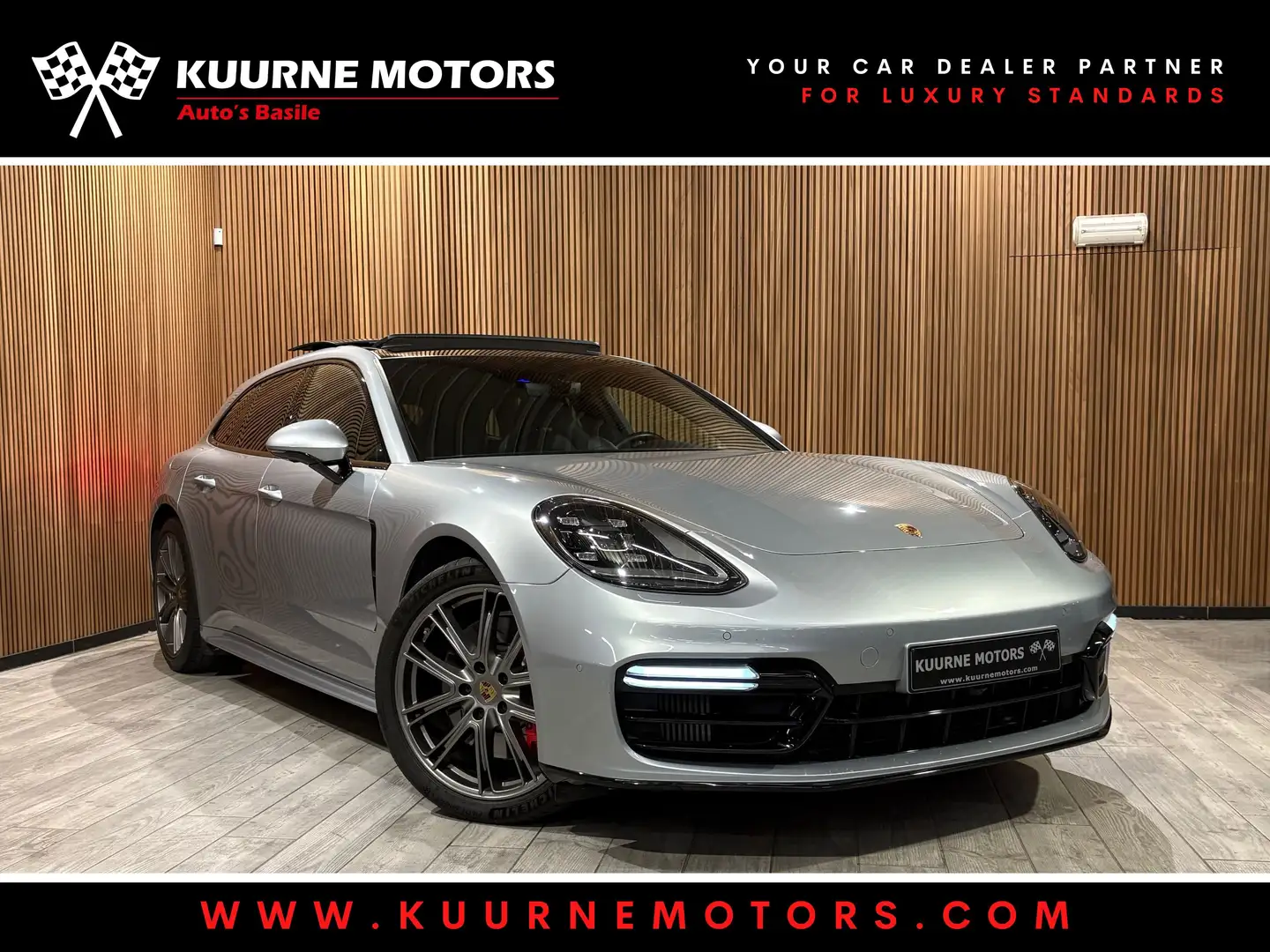 Porsche Panamera 4  Alu21"/Pano/FullLeder/Led/360Cam *1j garantie Argent - 1