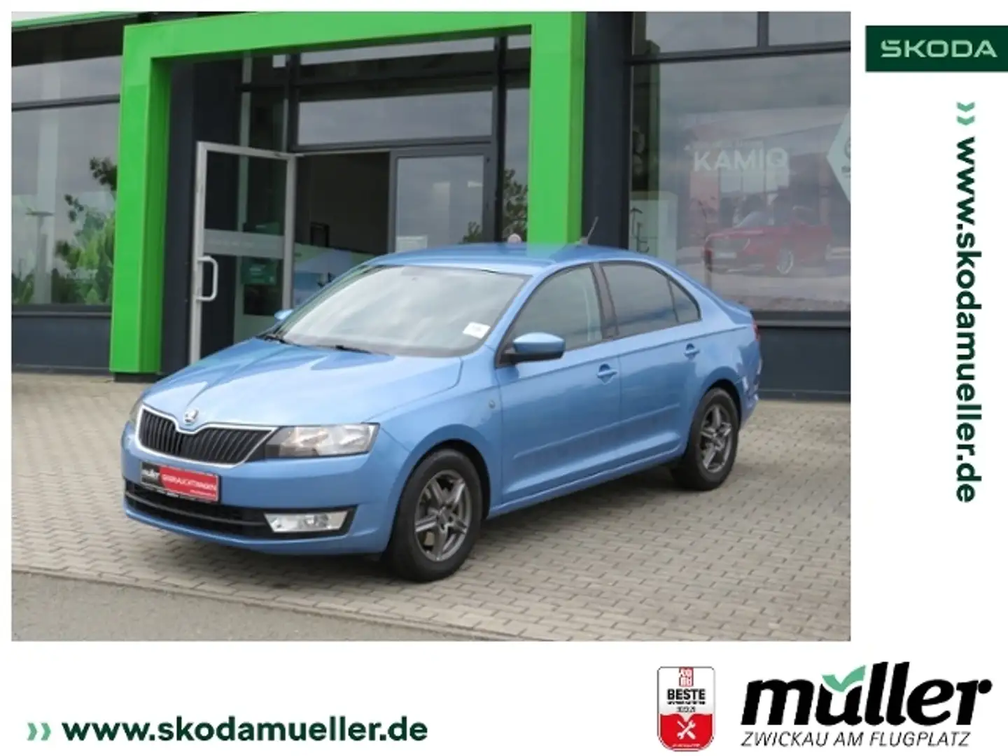 Skoda Rapid/Spaceback Ambition 1.2TSI 77kW KLIMA PDC SHZ Blu/Azzurro - 1