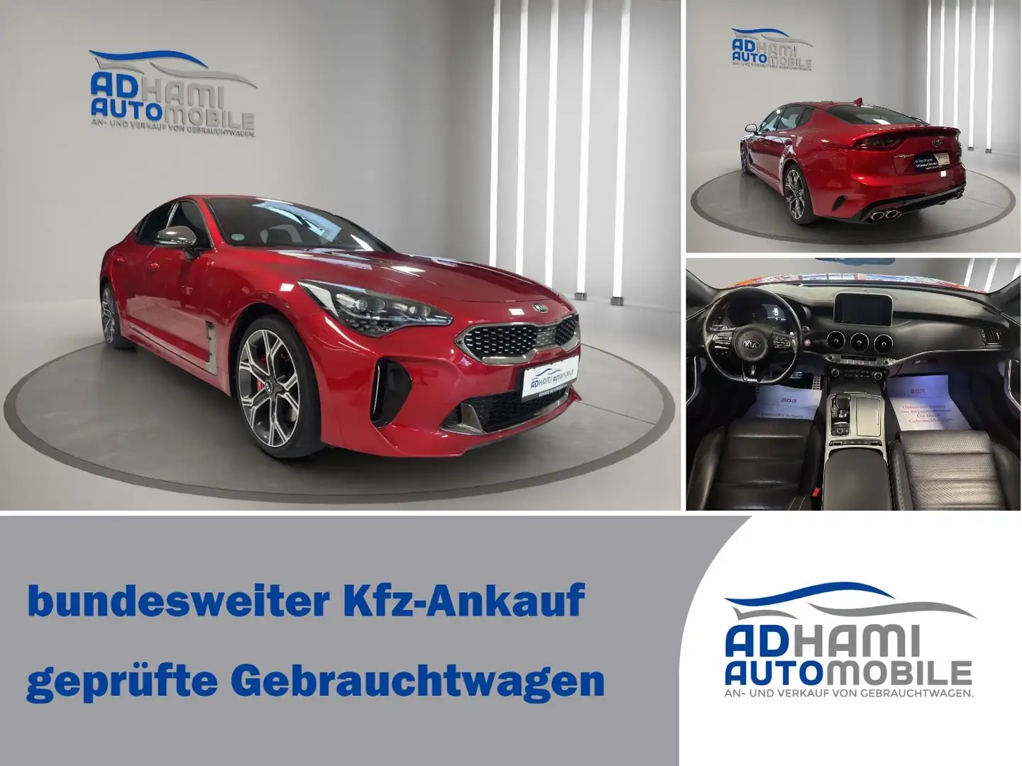Kia Stinger GT 4WD/LED/LEDER/CAM/ACC/8-FACH/TOP! Rouge - 2