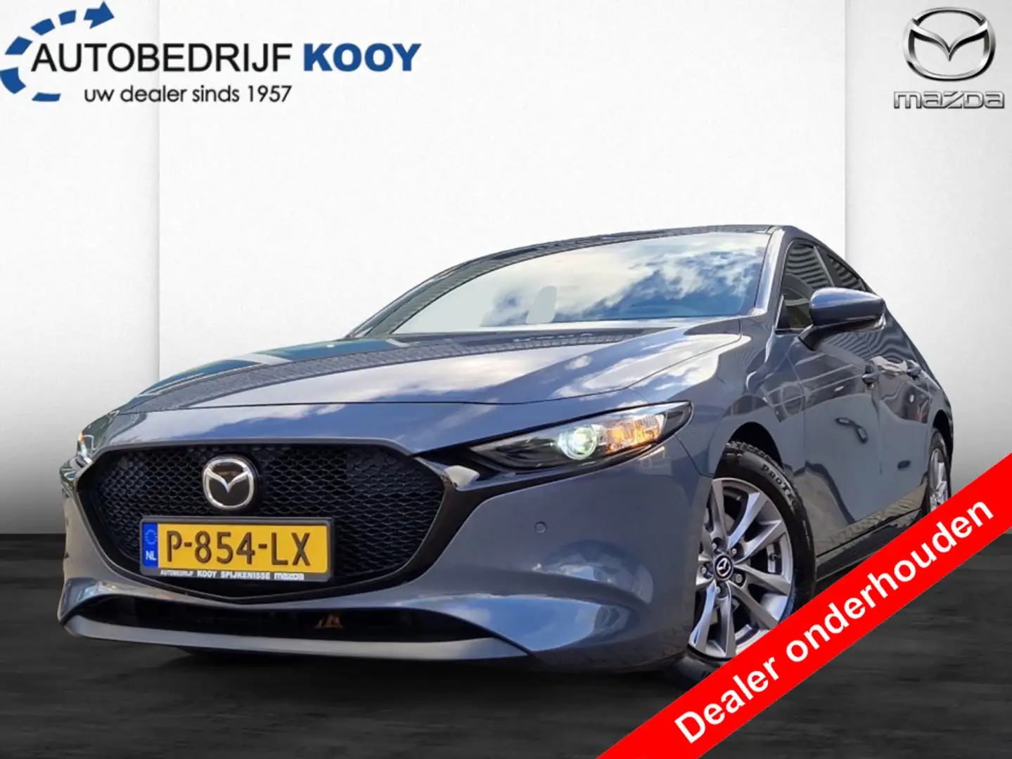 Mazda 3 2.0 e-SkyActiv Comfort + Leder pakket / Camera / N Gris - 1