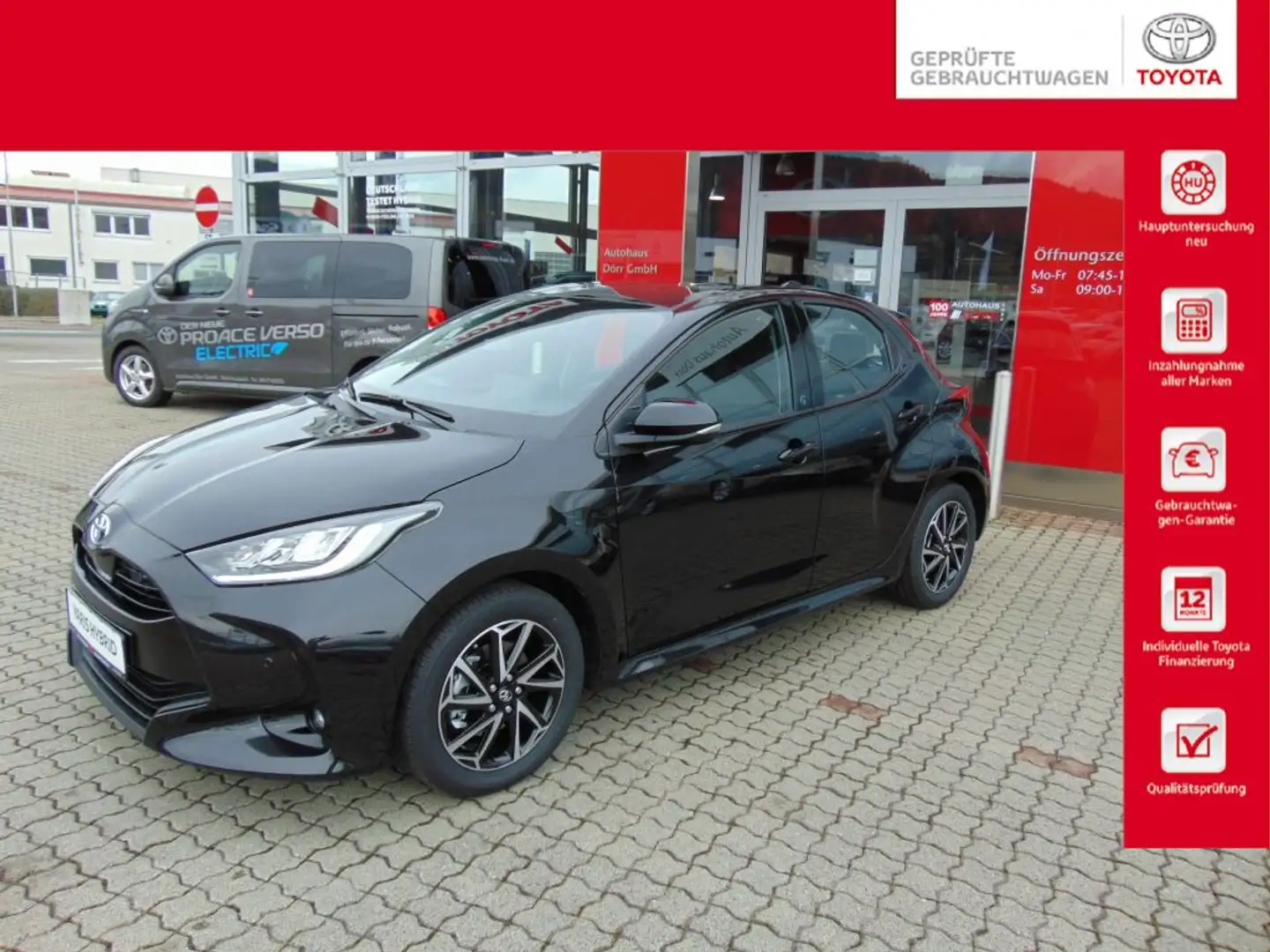 Toyota Yaris Hybrid 1.5 VVT-i Team Deutschland+Comfort Paket Schwarz - 1