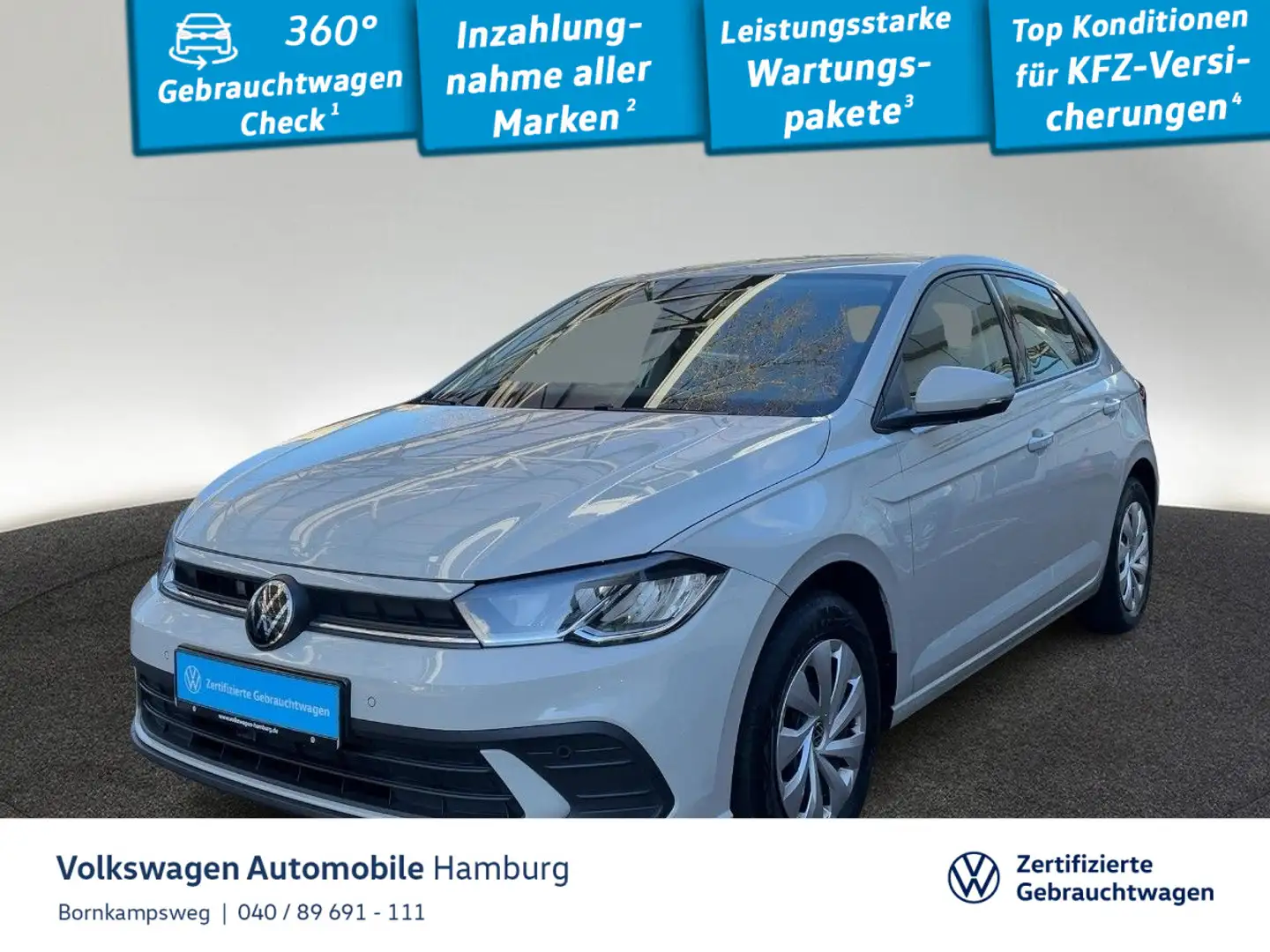 Volkswagen Polo 1.0 TSI Life DSG Klima LED DAB+ Gris - 1