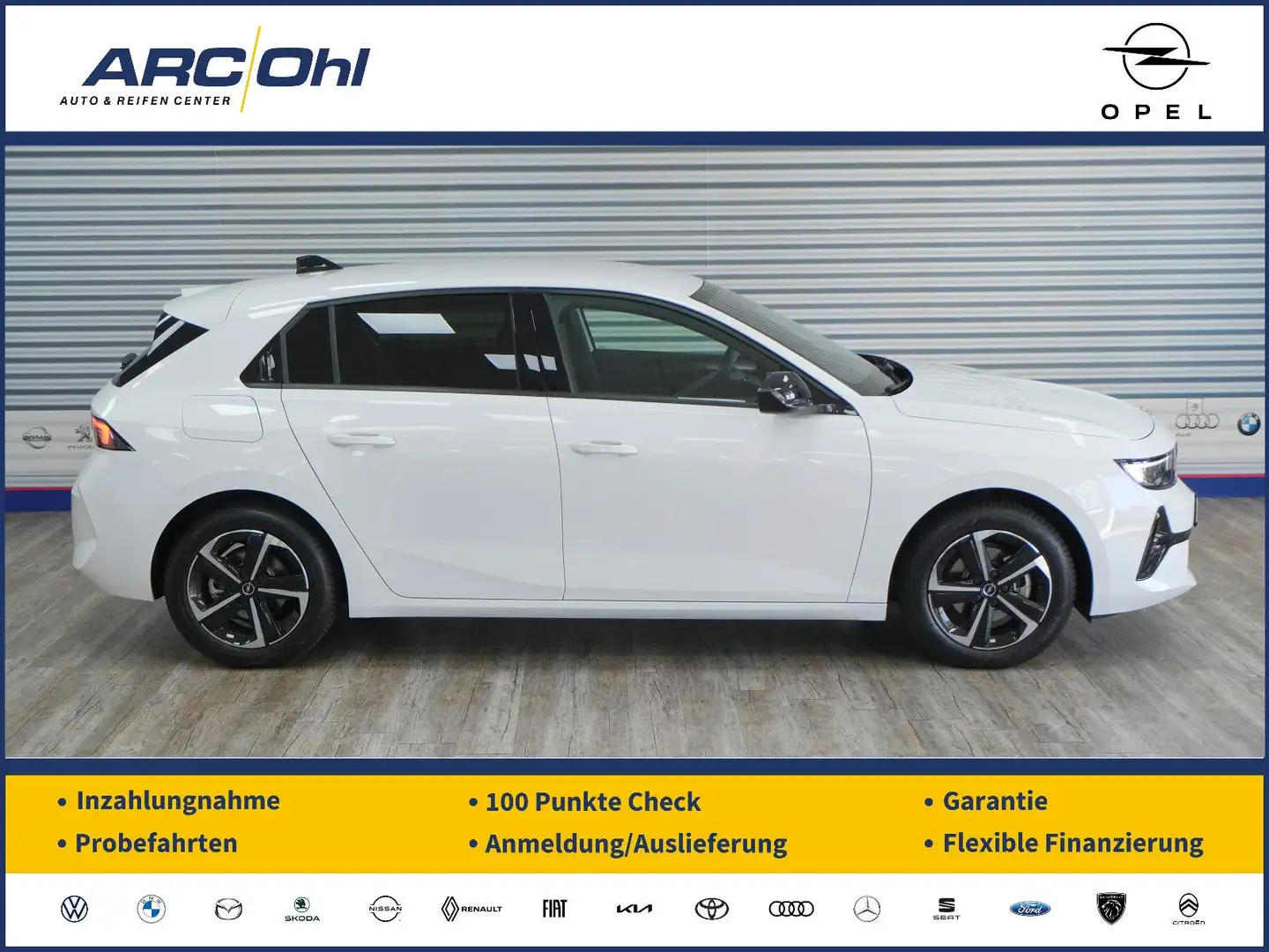 Opel Astra L 1.2 GS *MULTIM./LED/SHZ/PDC/360/ALLW/AHK Weiß - 1