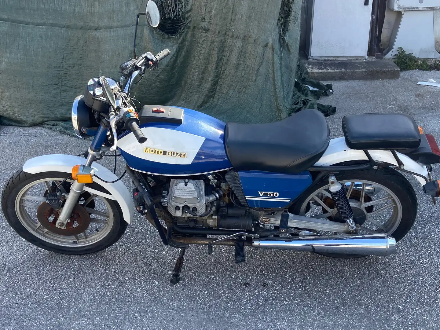 Moto Guzzi V 50 V500 edizione polizia municipale Azul - 1