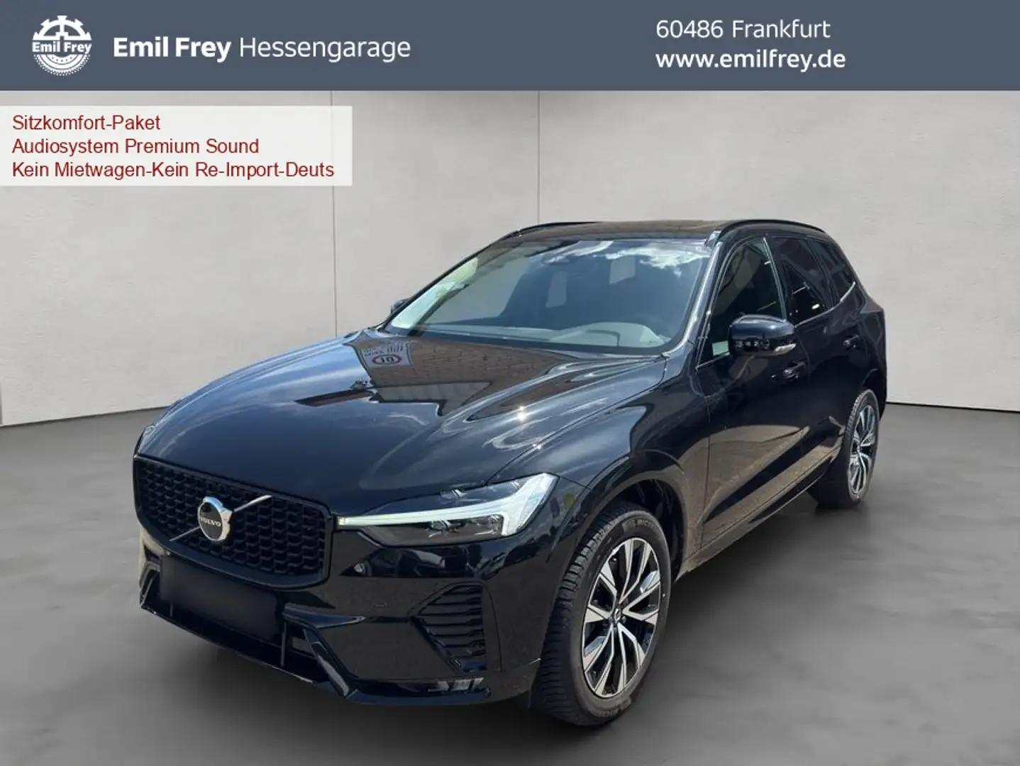 Volvo XC60 XC60 B4 Plus-Dark Aut Glasd Nappaleder-Perforiert Schwarz - 1
