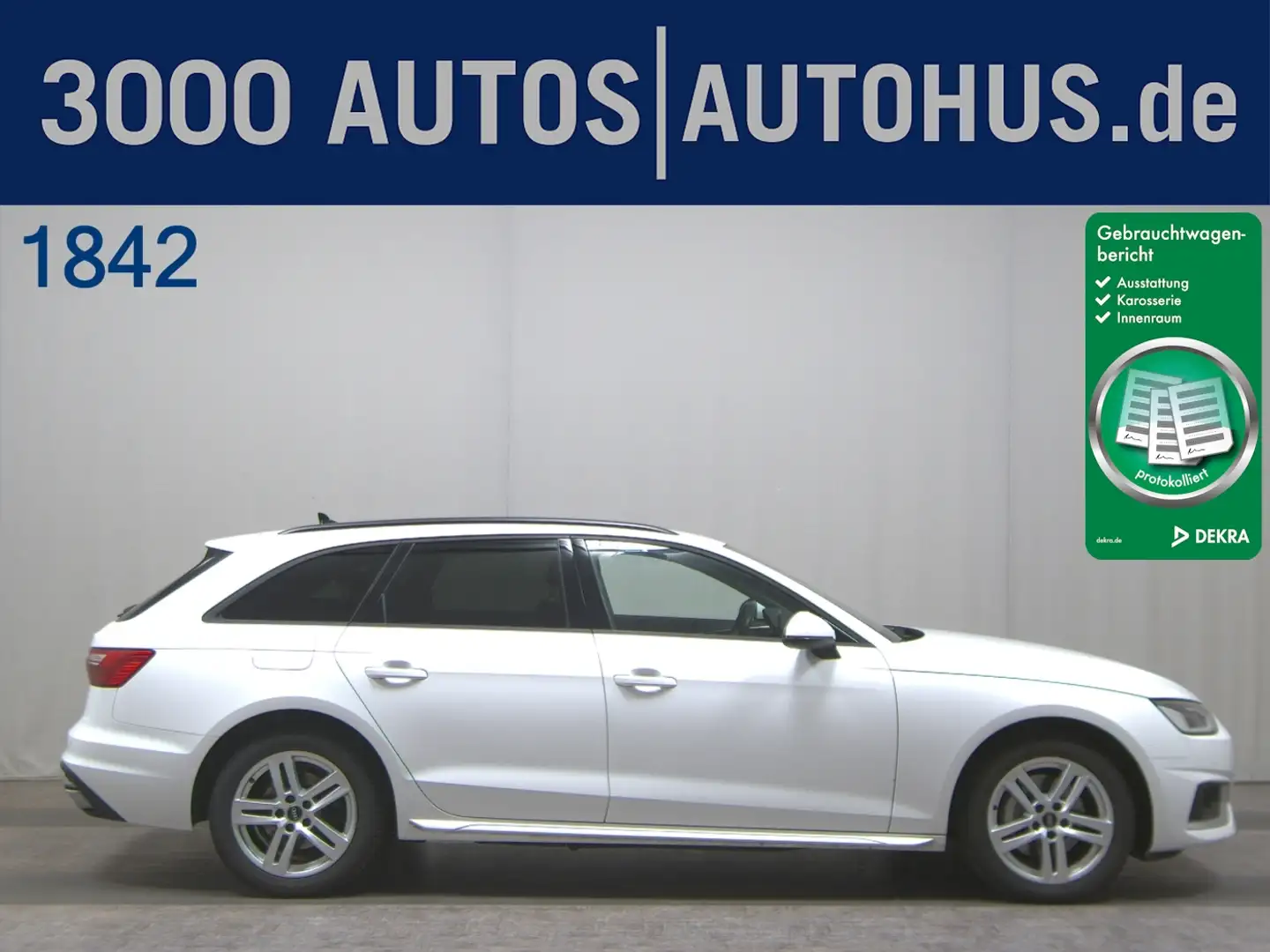 Audi A4 40 2.0 TDI quattro Avant advanced 4x4 ACC LM Weiß - 1