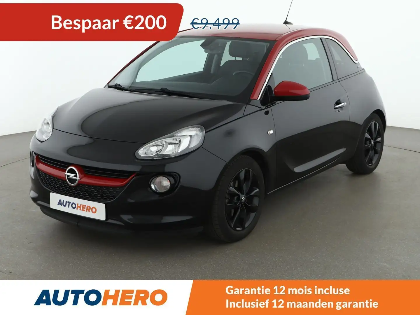 Opel Adam 1.2 Glam Zwart - 1