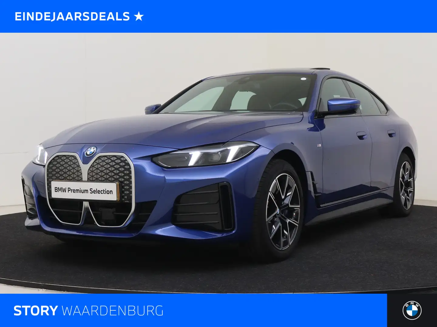 BMW i4 eDrive40 Gran Coupé M Sport / Trekhaak / Achteruit Bleu - 1