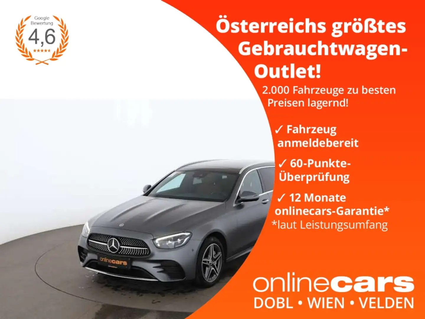 Mercedes-Benz E 300 de T 4Matic AMG-Line Aut LED AHK SKY NAVI Grau - 1