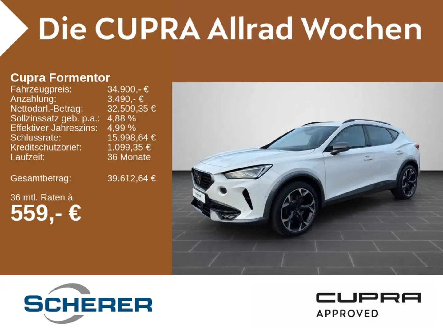 CUPRA Formentor 2.0 TSI DSG 4Drive Matrix SHZ FullLink Weiß - 1