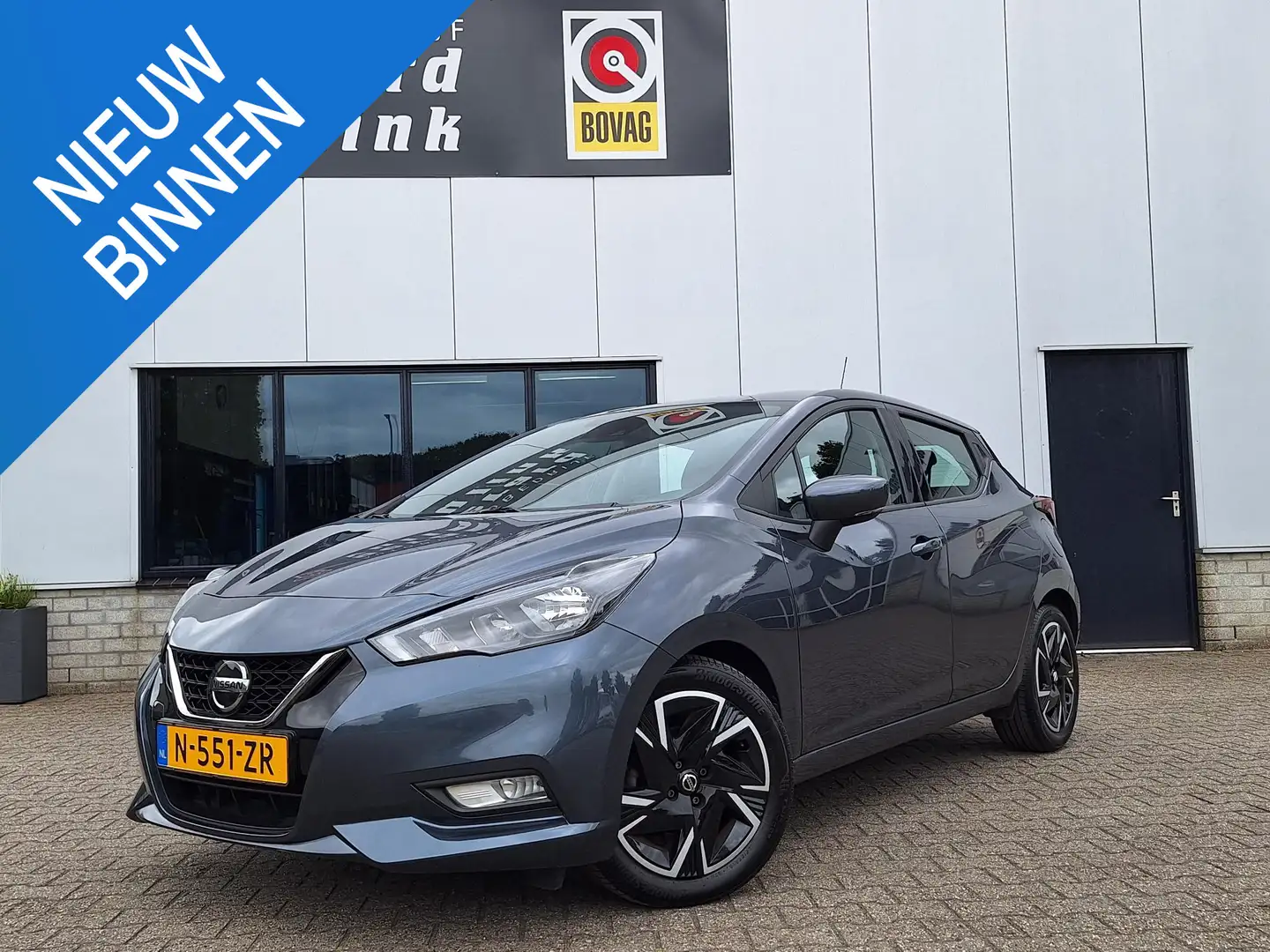 Nissan Micra 1.0 IG-T Acenta AUTOMAAT STOELVERW. NAV Grijs - 1