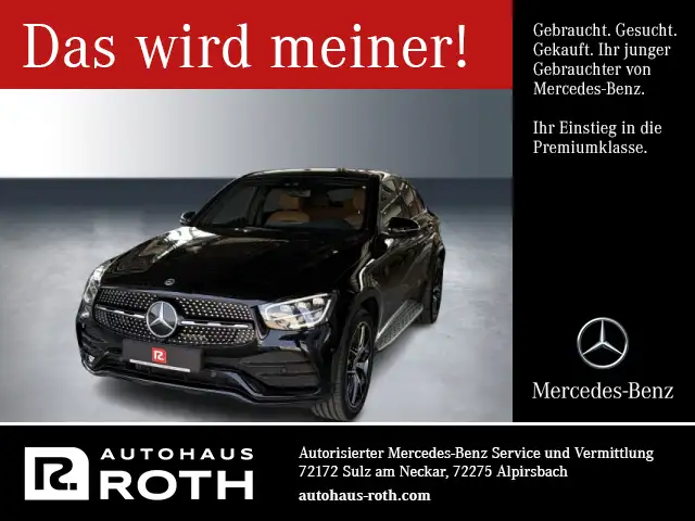 Mercedes-Benz GLC 400 GLC 400 d 4M Coupé AMG NIGHT 20" LMR 360° AHK
