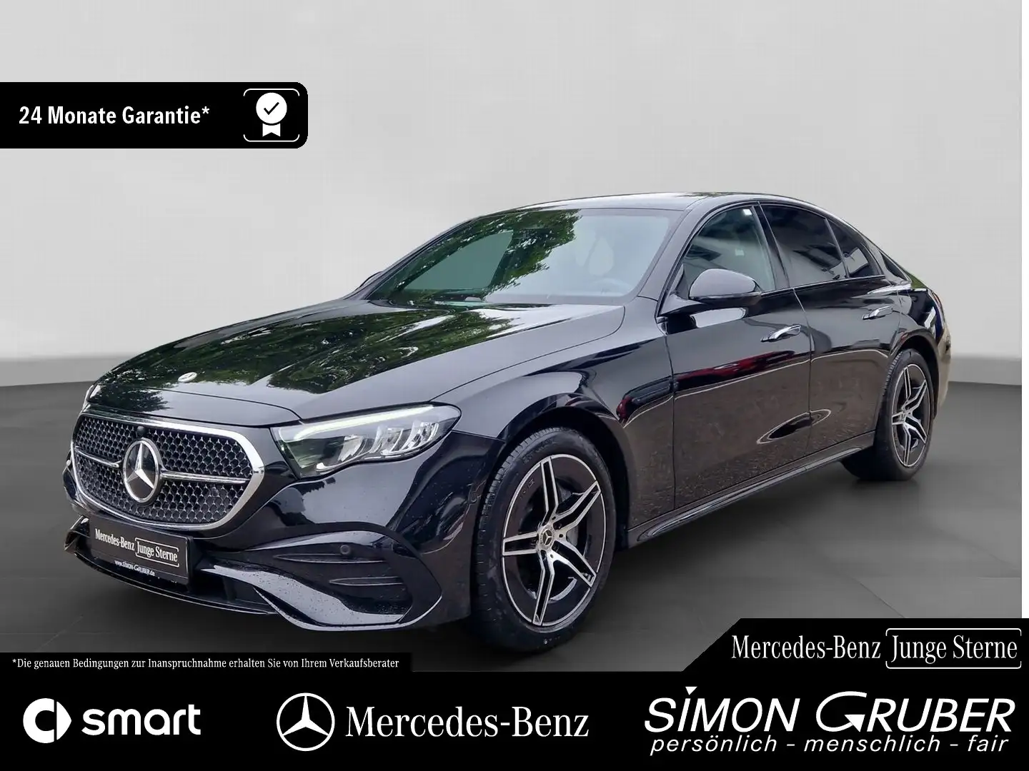 Mercedes-Benz E 300 de AMG Line Night Winter Pano Ambi+ AHK Noir - 1