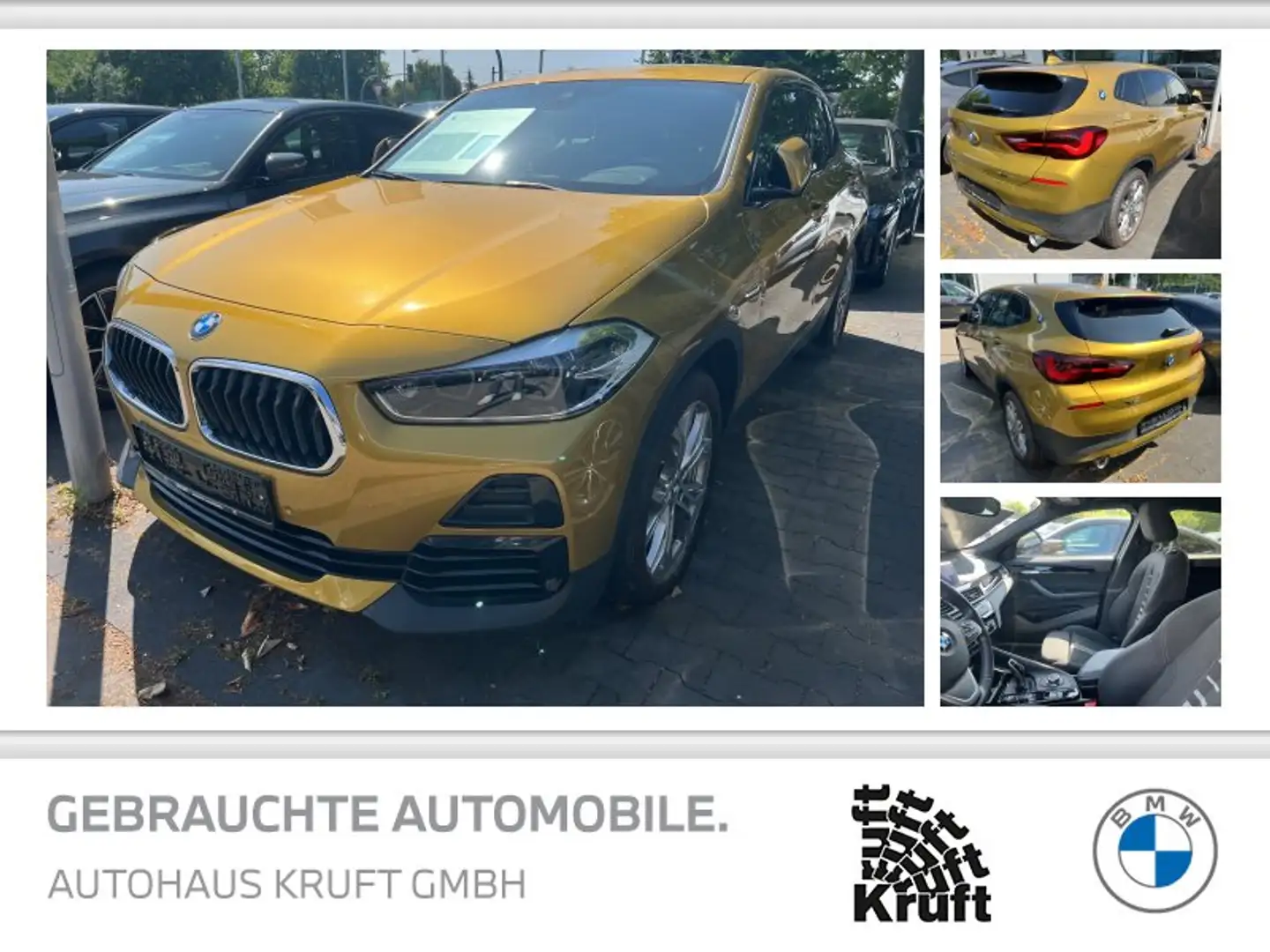 BMW X2 xDrive18d ADV+KAMERA+AUTOM+NAVI+PDC+SPORTSITZE Gold - 1