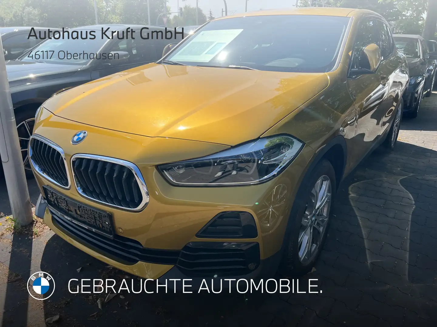 BMW X2 xDrive18d ADV+KAMERA+AUTOM+NAVI+PDC+SPORTSITZE Gold - 2