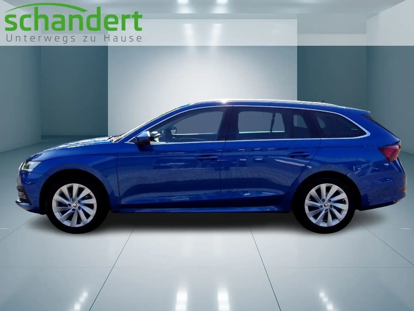 Skoda Octavia Combi 2.0 TDI Style DSG LED Navi AHK Klimaautom Blau - 2