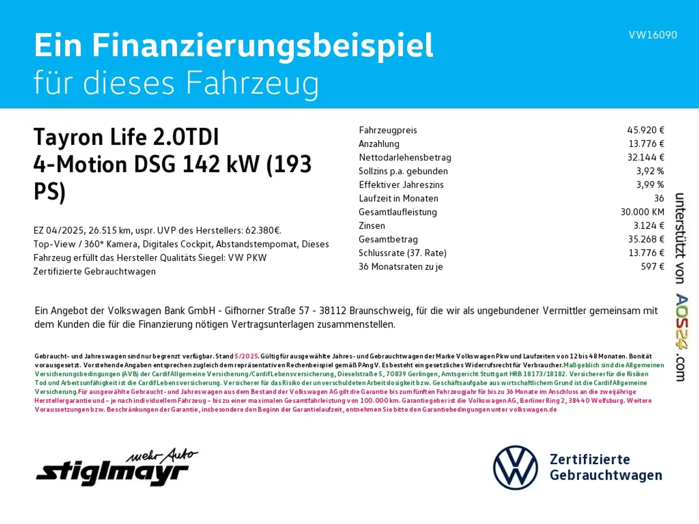 Volkswagen Tayron Life 2.0TDI 4-Motion DSG DCC+IQ-LIGHT+NAV Grau - 2