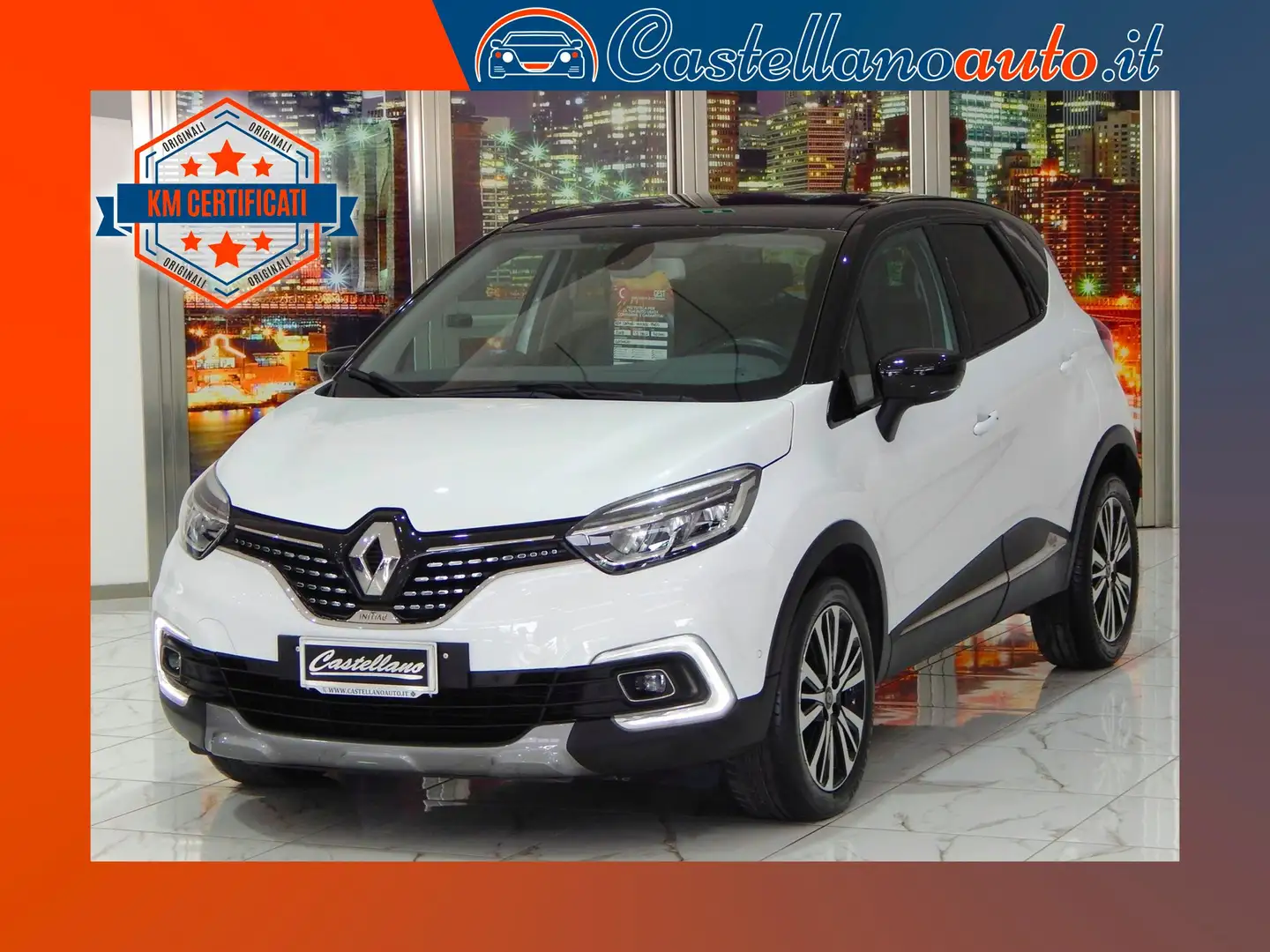 Renault Captur 1.5 dci Initiale Paris 110cv NAVI-PELLE-PARK-LED Bianco - 1