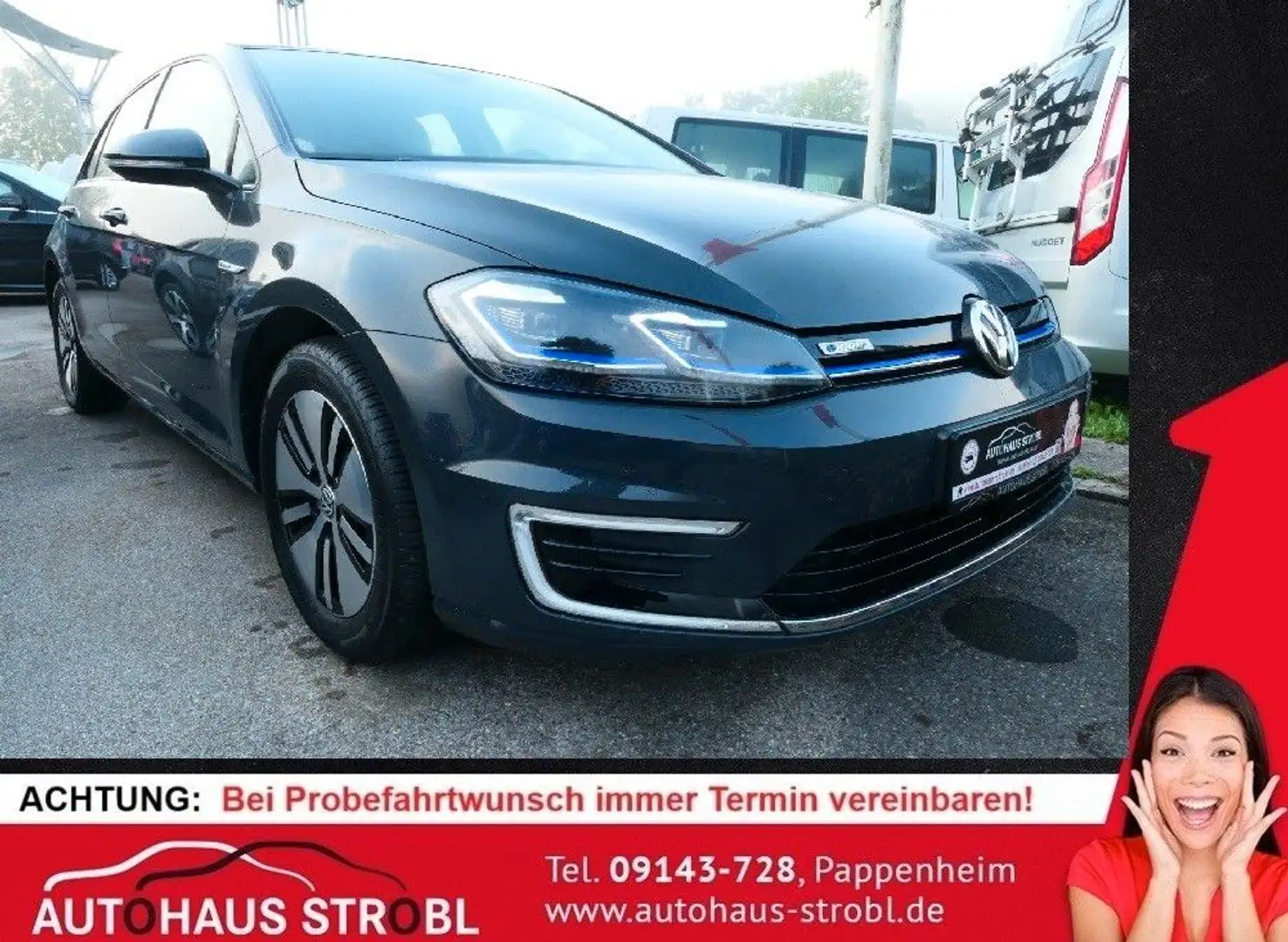 Volkswagen Golf e-Golf VII Comfort LED/ACC/Wärmep/Full-Link/Navi Grau - 1