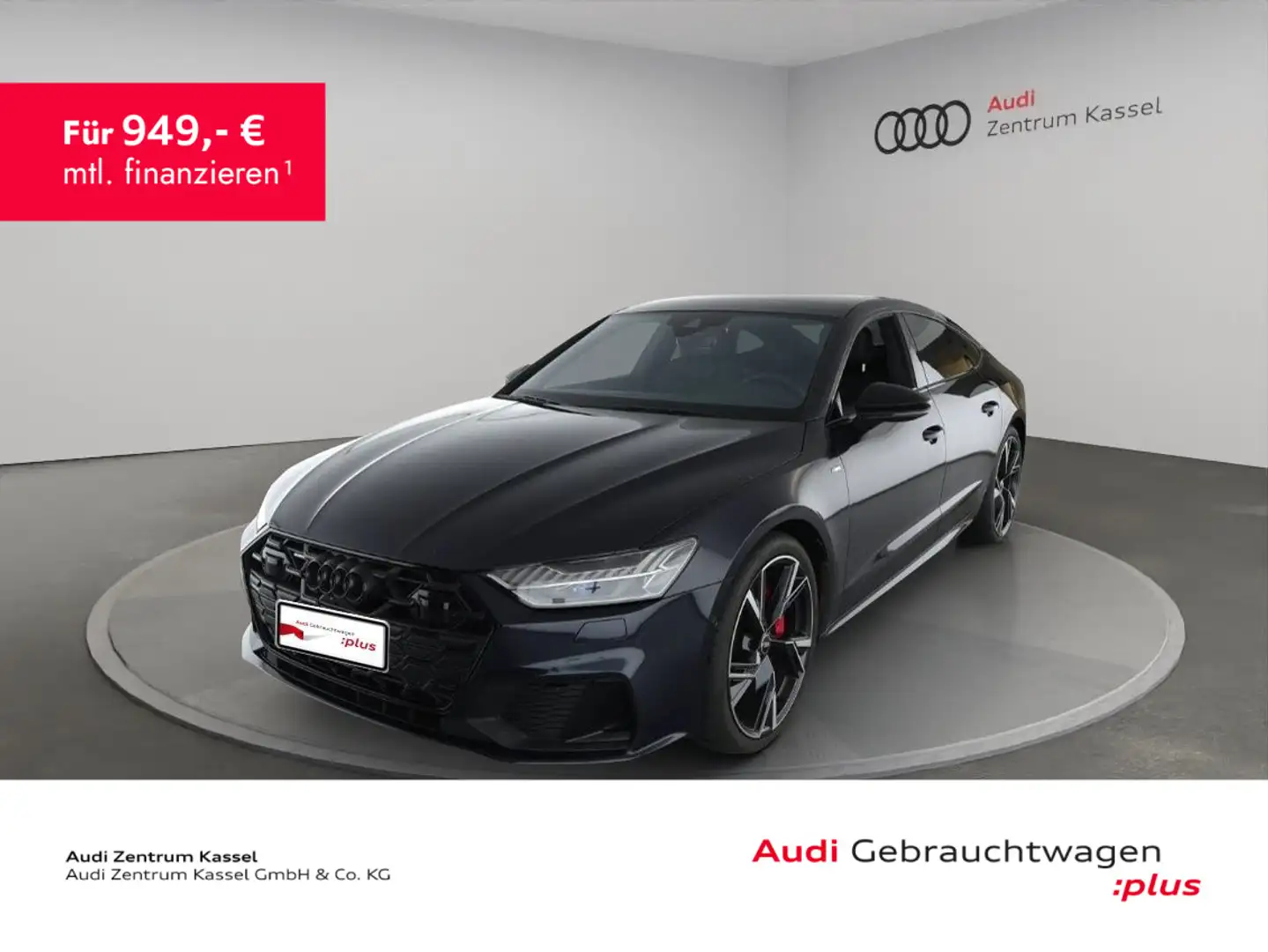 Audi A7 55 TFSIe qu. Matrix B&O Pano 360° Blau - 1