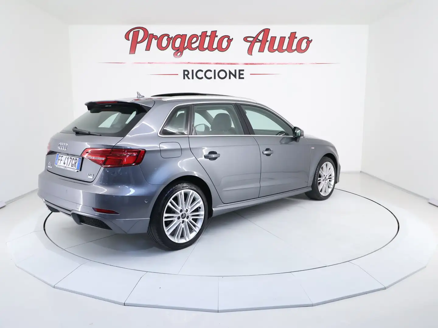 Audi A3 A3 Sportback 1.4 tfsi S-LINE TETTO TAGLIANDI AUDI Grigio - 2