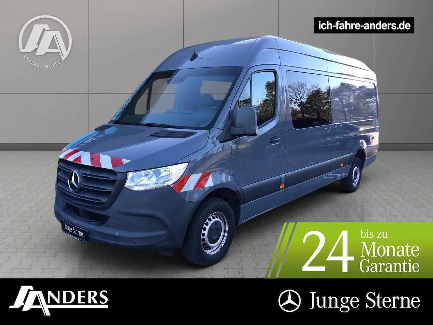 Mercedes-Benz Sprinter 319 Mixto L3H2 Standhzg*MBUX*Navi*360Ka Grigio - 1