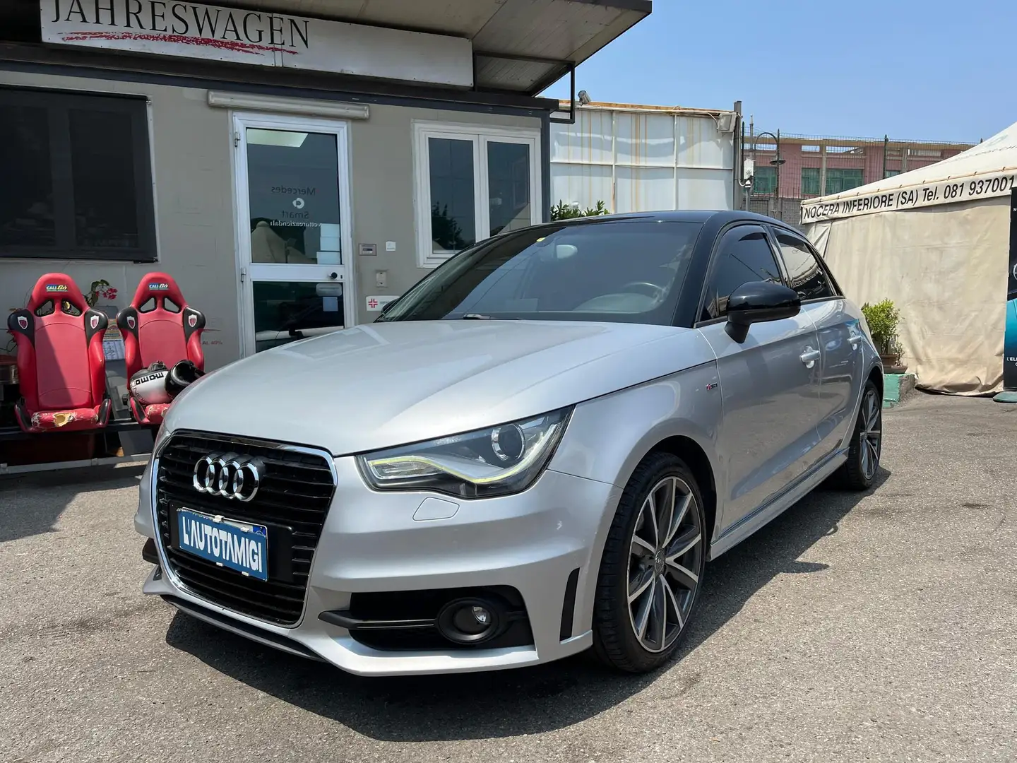 Audi A1 A1 SPB 1.6 TDI S tronic S line edition plus Grigio - 2