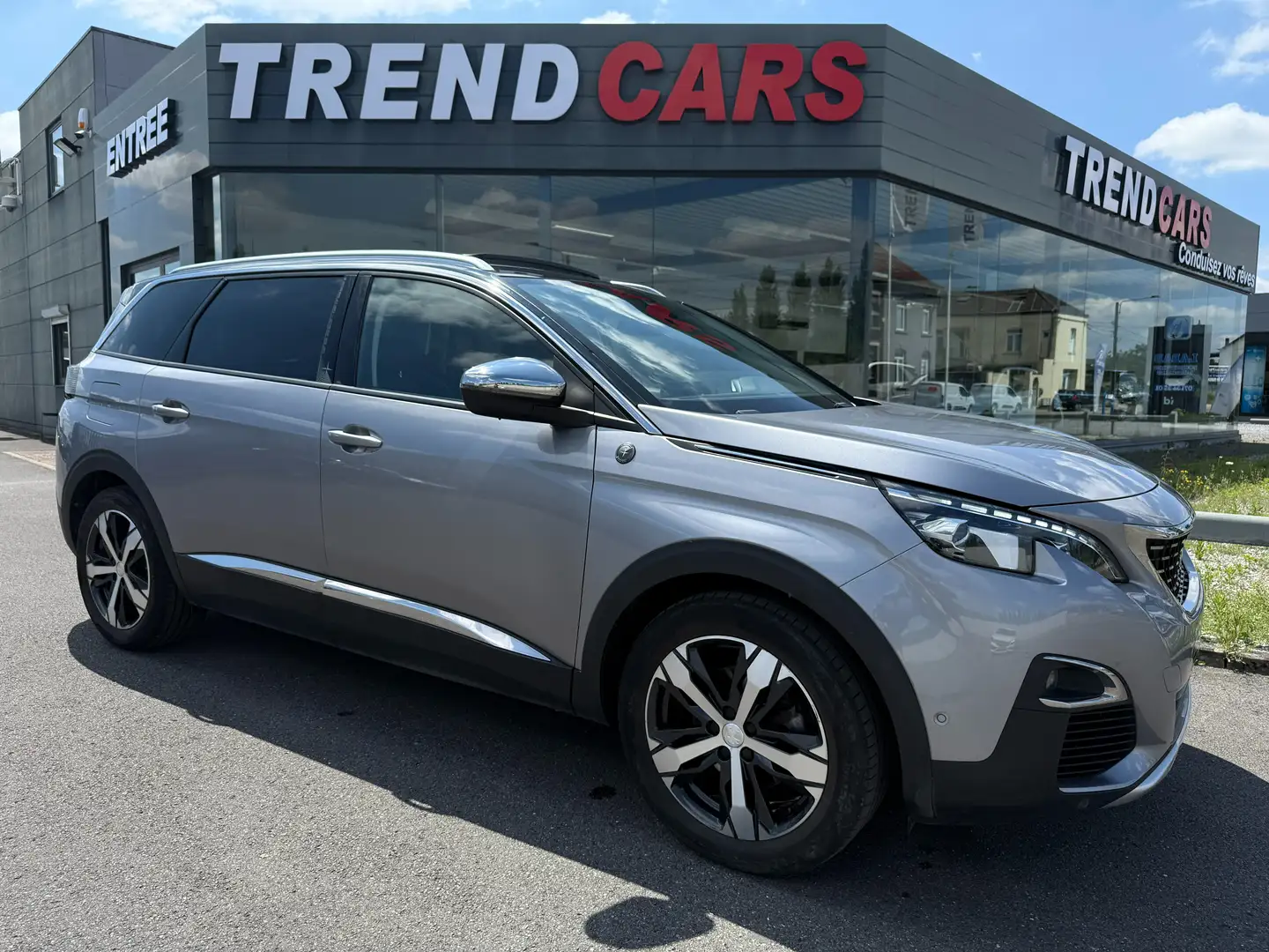 Peugeot 5008 1.5BlueHDi*CROSSWAY*7PL*TOIT PANO*AUT8*CUIR*CAM360 Gris - 2