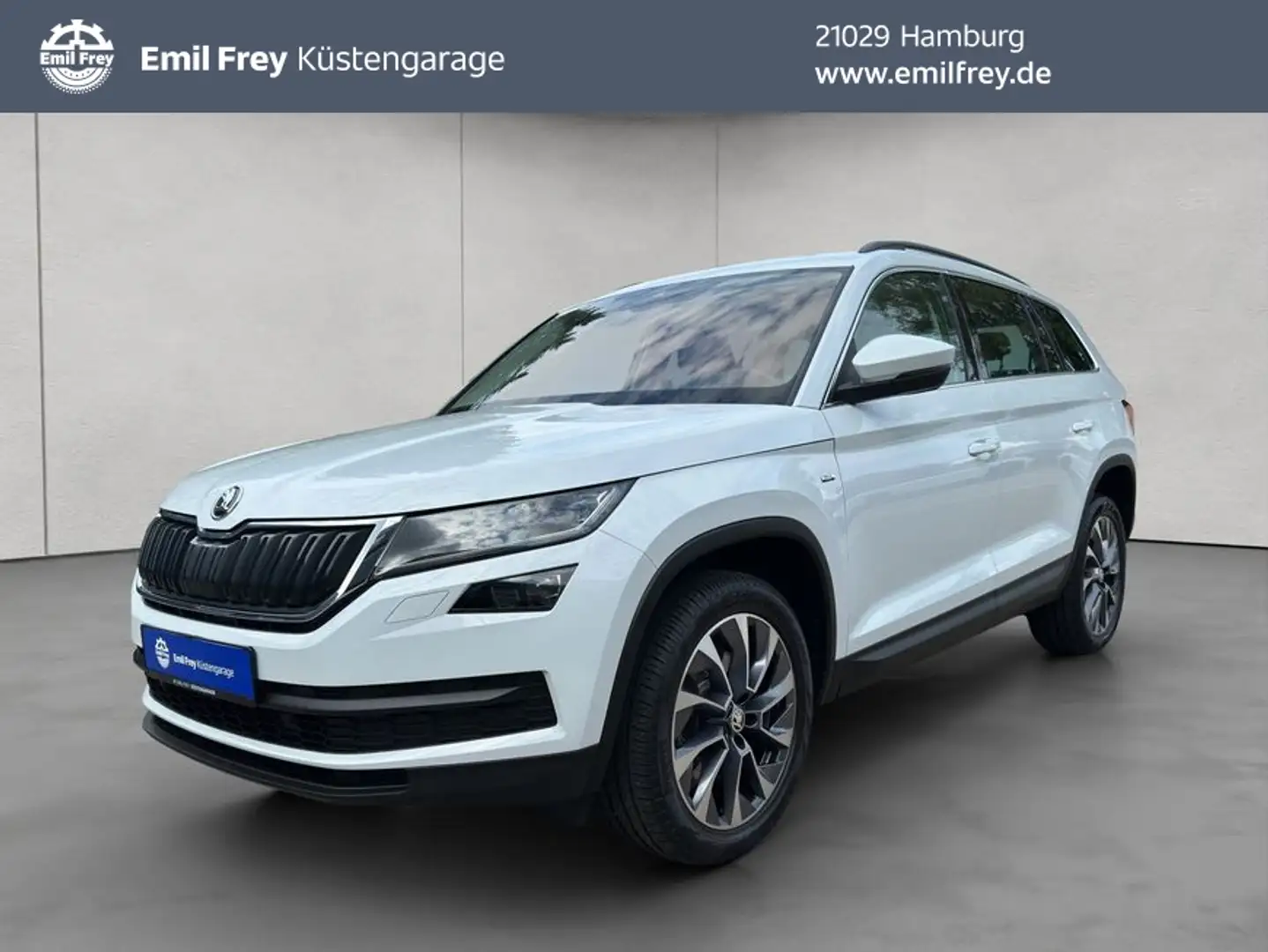 Skoda Kodiaq 2.0 TDI 4x4 DSG Drive 125 AHK Canton RFK Blanc - 1