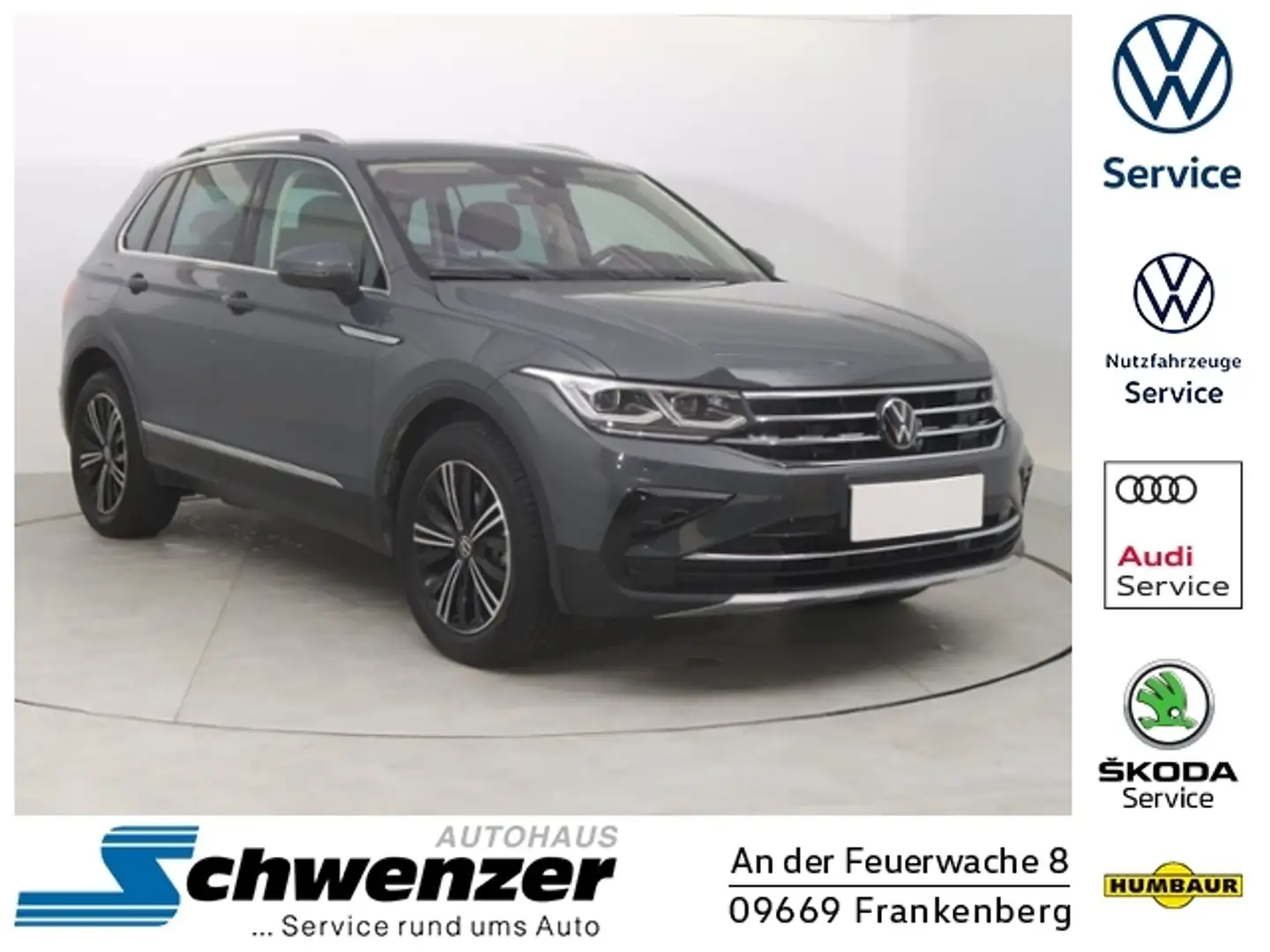 Volkswagen Tiguan Elegance LED AHZV ACC SHZ RFK Vor.NAVI KLIMA ALU Gris - 1