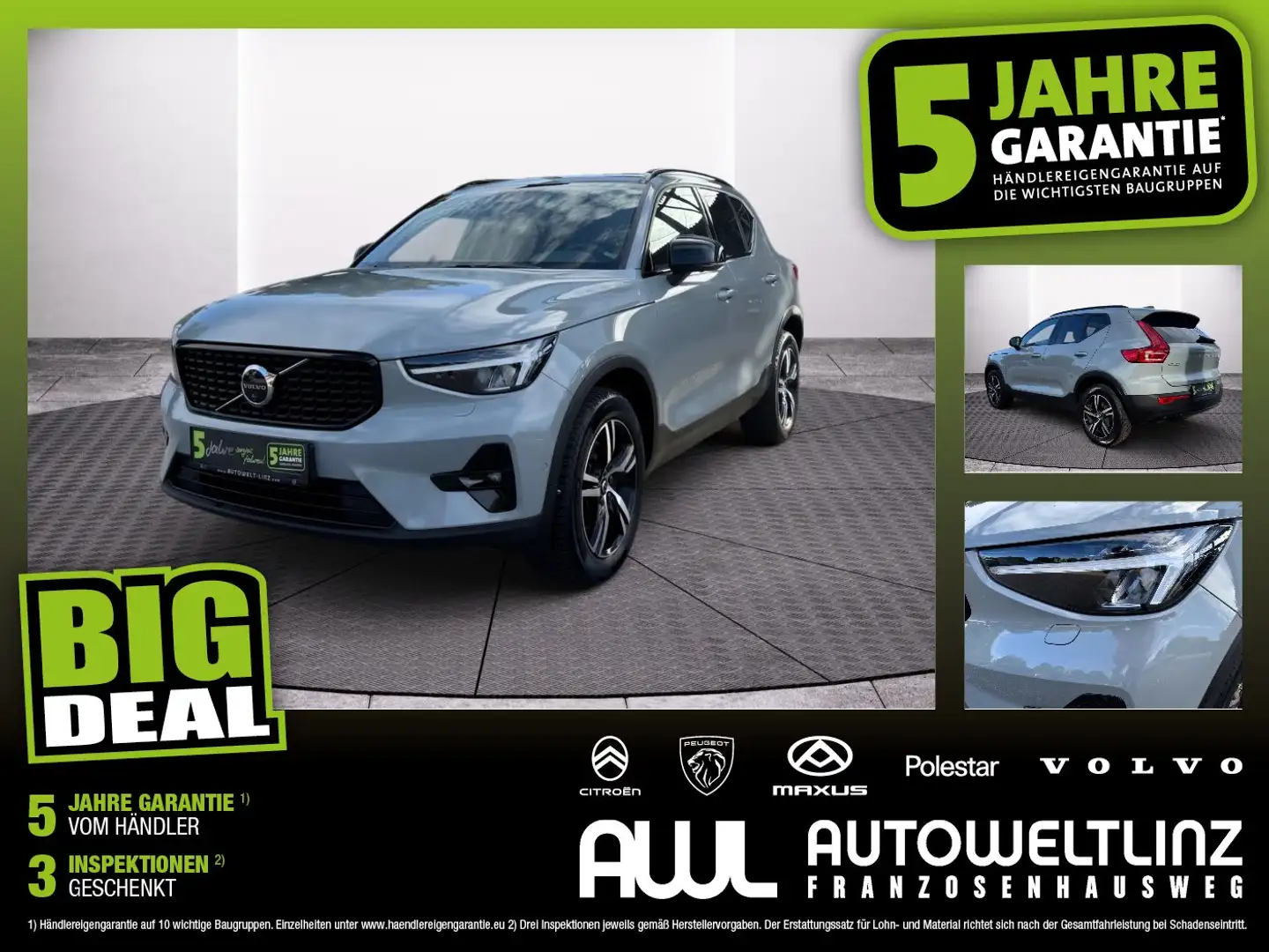 Volvo XC40 B4 (Benzin) Mild Hybr. Plus Dark ACC+LED+LM Grau - 1