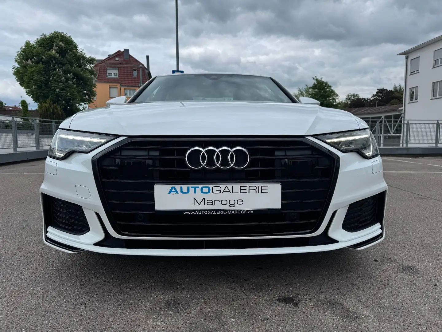 Audi A6 35 TDI S Line MATRIX/AHK/ACC/B&O/STANDH/LEDER Weiß - 2