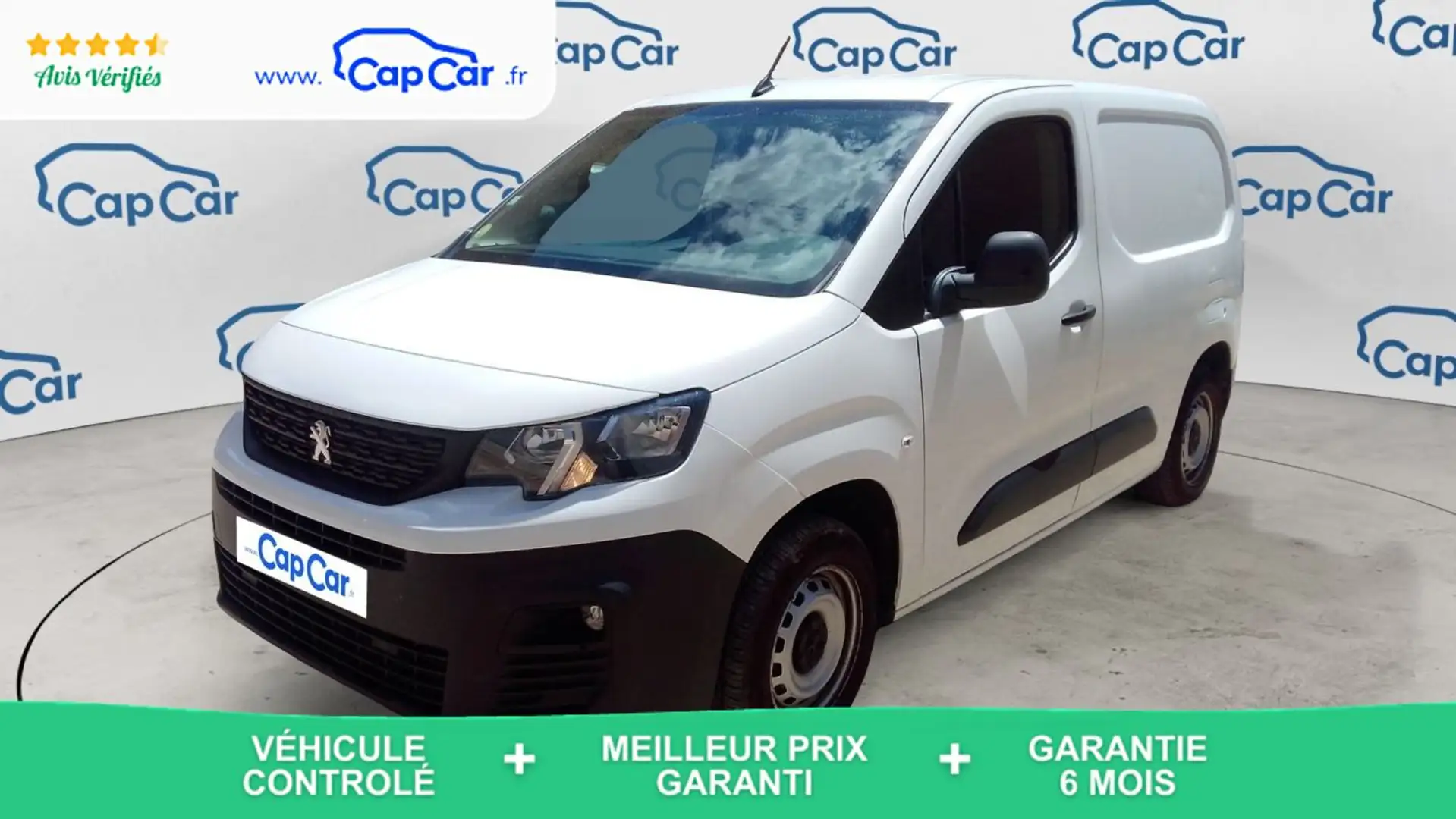 Peugeot Partner Fourgon 3 1.6 BlueHdi 100 Asphalt Blanc - 1