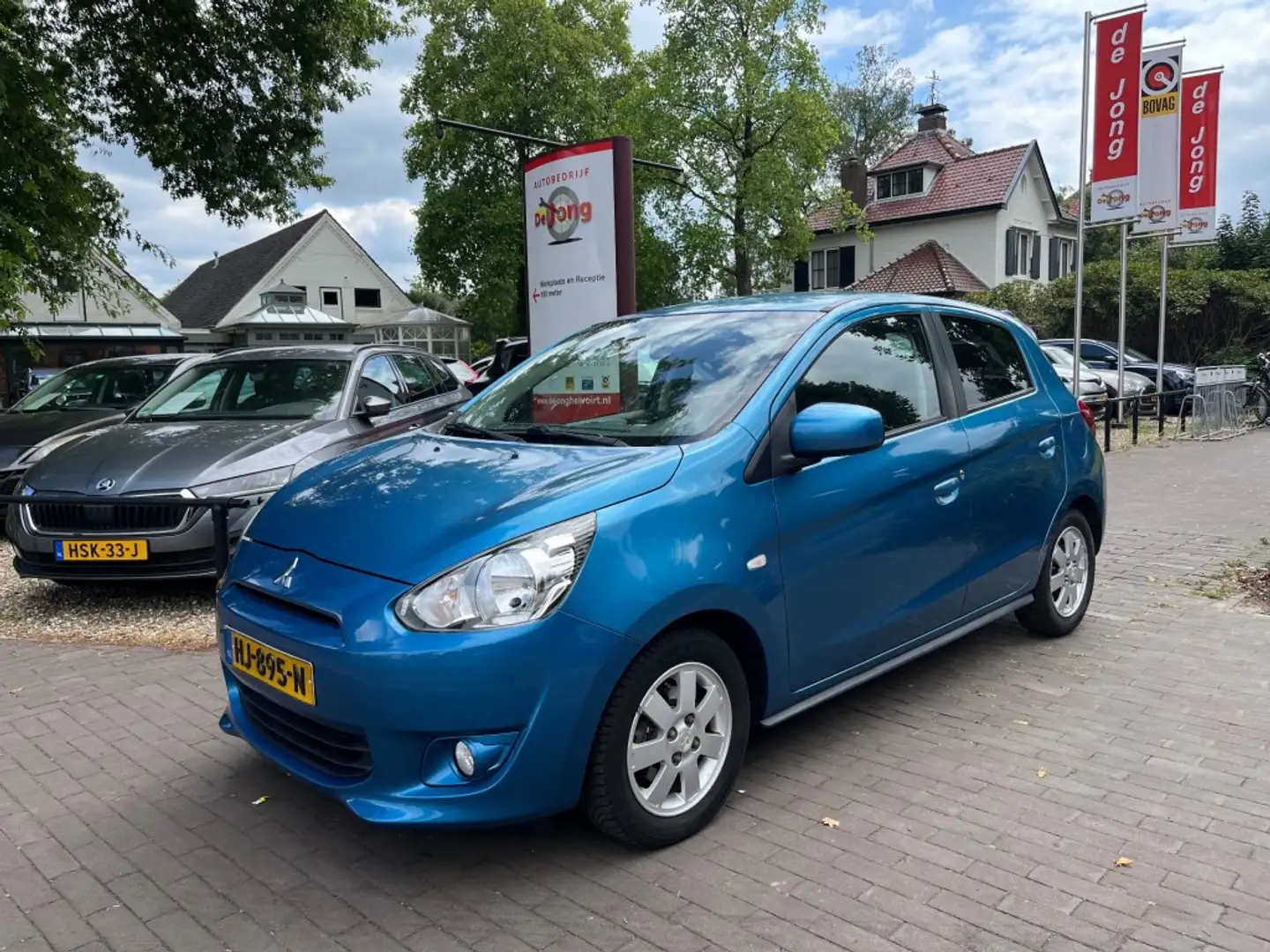 Mitsubishi Space Star 1.0 BRIGHT / AIRCO-ECC / ELEK. RAMEN / LM-VELGEN / Blauw - 1