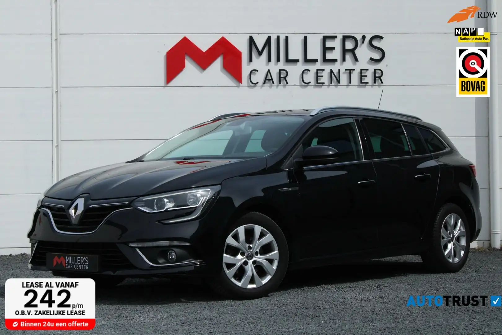 Renault Megane Estate 1.3 TCe Limited AUT KEYLESS PDC 140 PK CRUI Noir - 1
