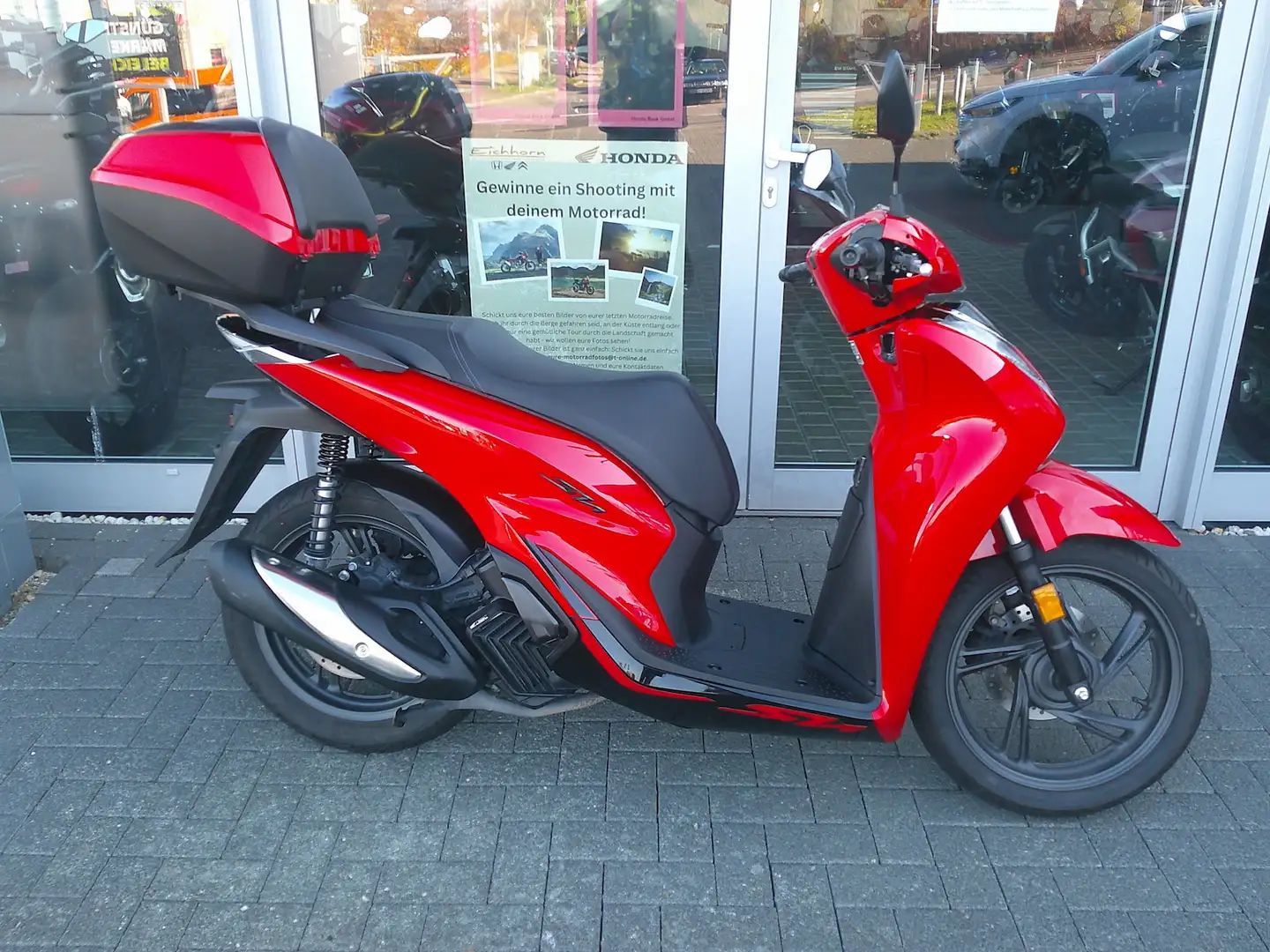 Honda SH 125 SH 125I NEU ABS+LED+SMART Key Insp.NEU Rot - 1