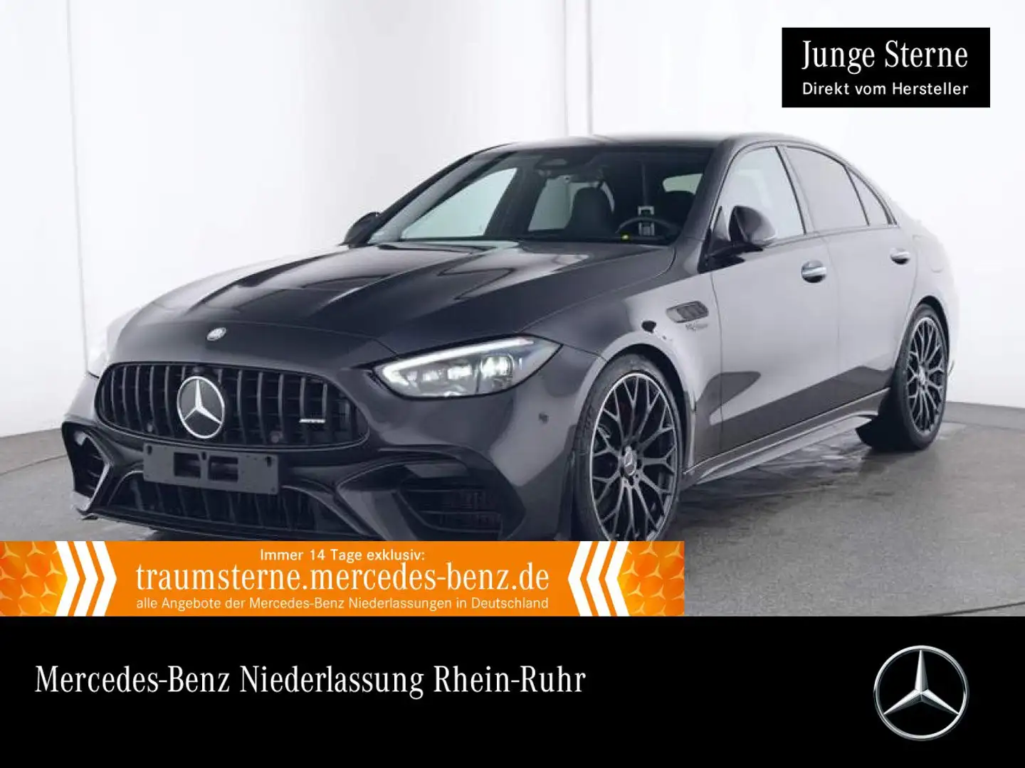 Mercedes-Benz C 63 AMG C 63 S E NIGHT+DRIVERS+360+PERFSITZE+TOTW+KEYLESS Szary - 1