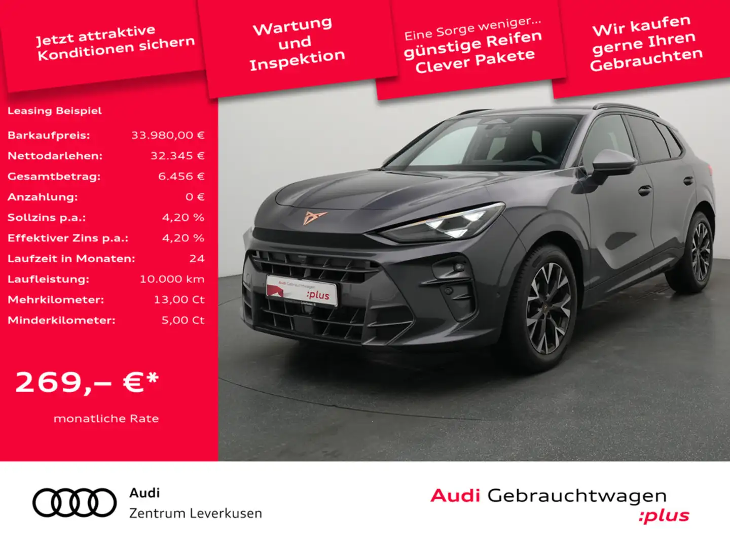 CUPRA Terramar MEMORY SHZ CARPLAY LED KEYLESS PDC ACC Schwarz - 1