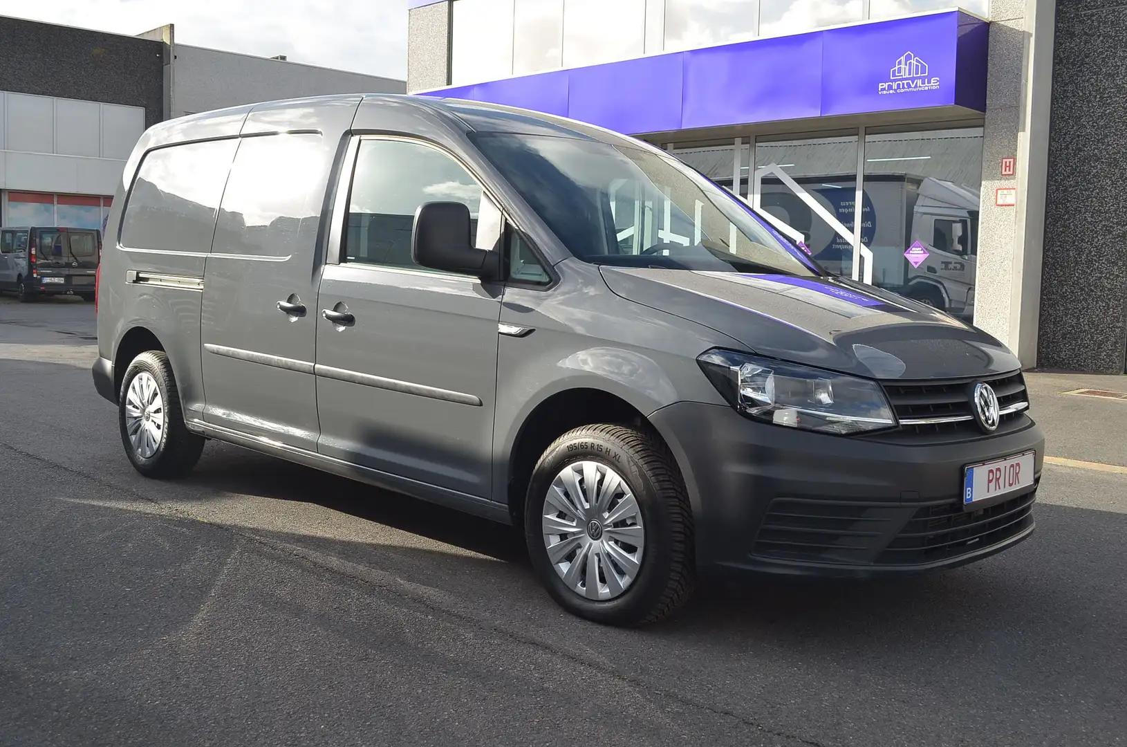 Volkswagen Caddy (€13.595 ex BTW) 2.0 TDI maxi L2 EURO6d CarPlay Gris - 1