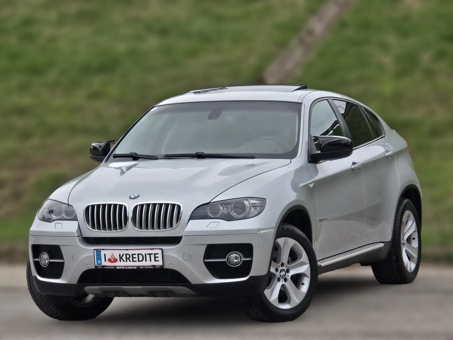 BMW X6 xDrive35d Kredit* Automatik* Schiebedach* Leder* Grau - 1