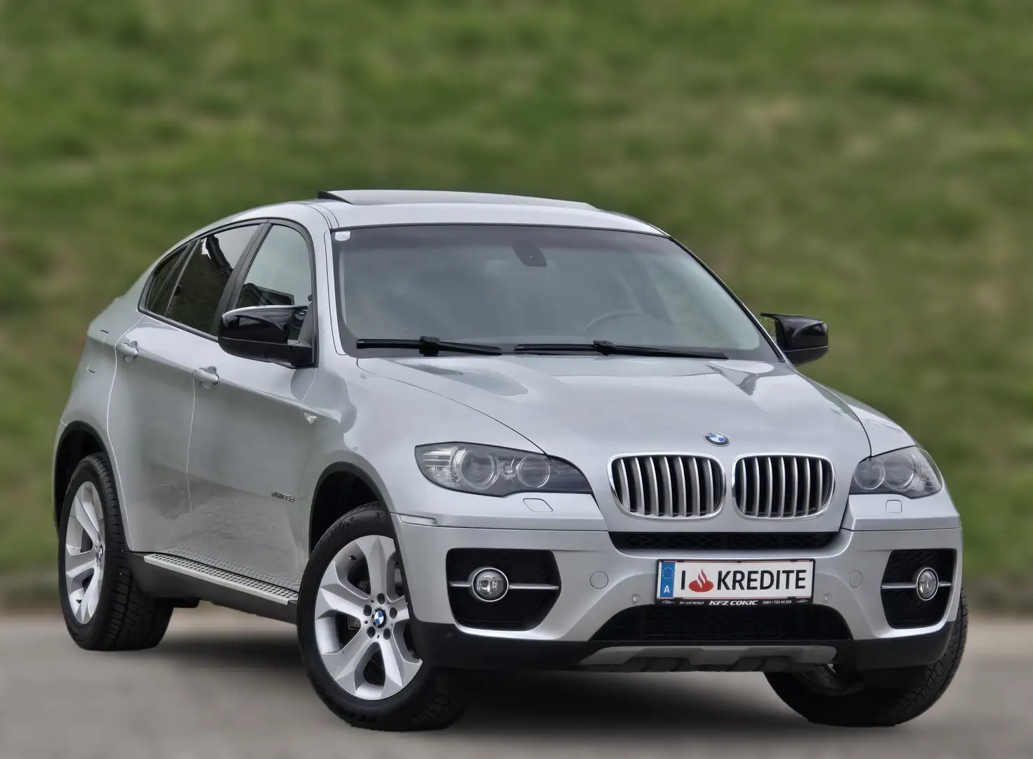 BMW X6 xDrive35d Kredit* Automatik* Schiebedach* Leder* Grau - 2