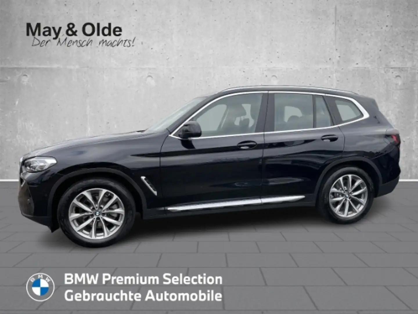 BMW X3 20i x Drive Aut. +LED+Navi+AHK+H/K+ACC+Leder+ Negro - 2